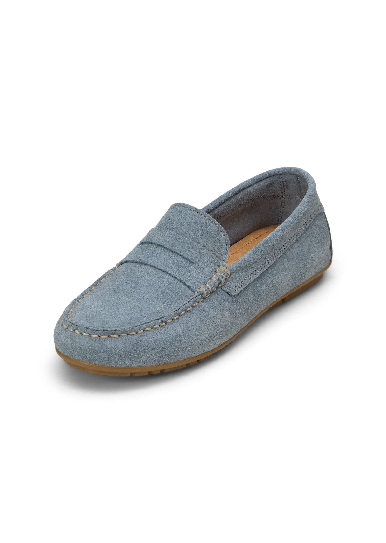 Marc O'Polo aus Velours-Rindleder Mokassin