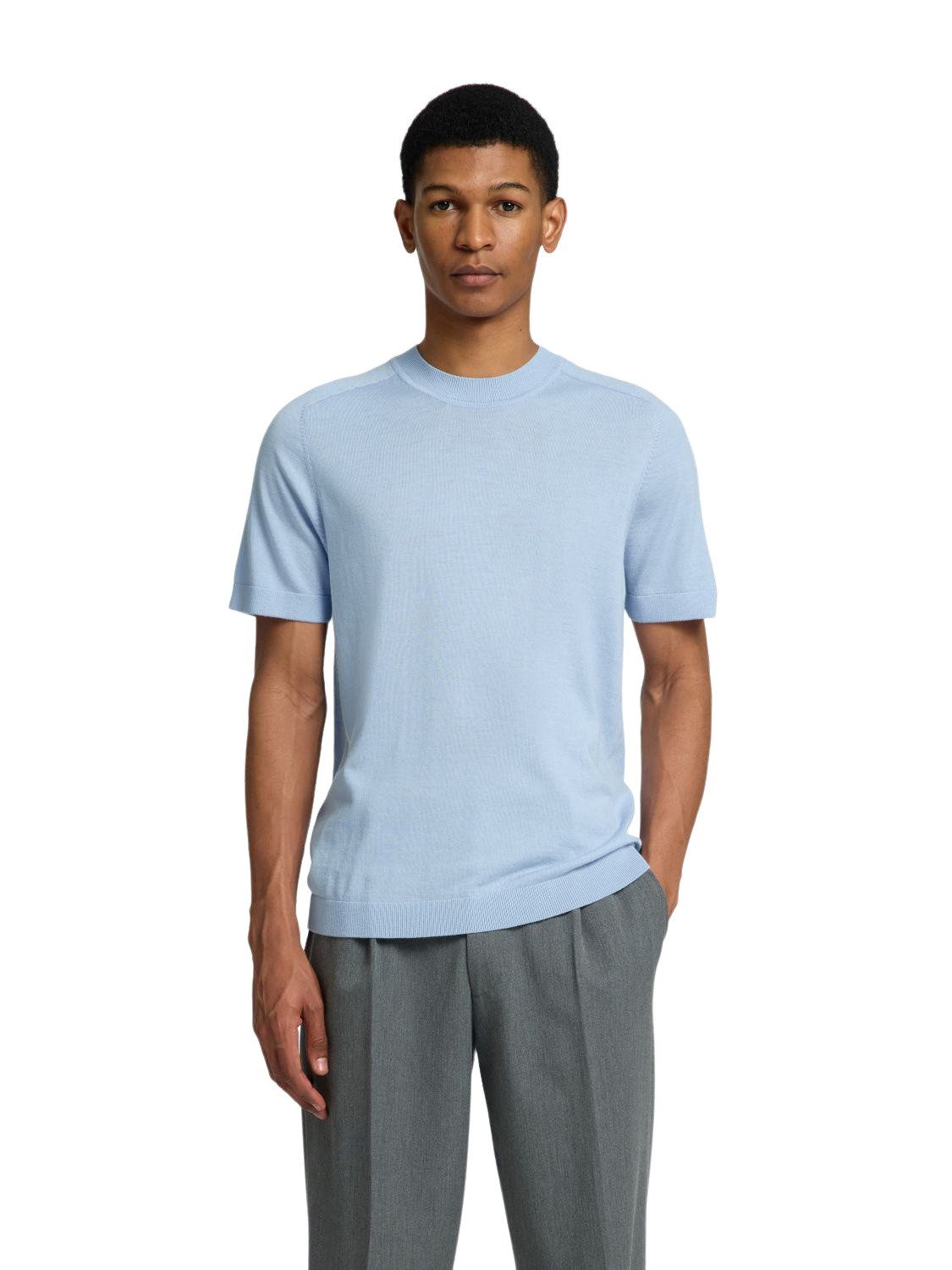SELECTED HOMME T-Shirt SLHTRAY SS KNIT MERINO CREW (1-tlg) aus Wolle günstig online kaufen