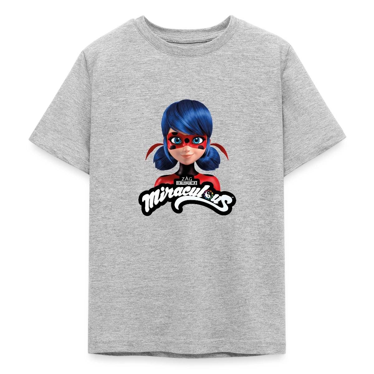 T-Shirt Miraculous Ladybug Mit Logo Teenager T-Shirt