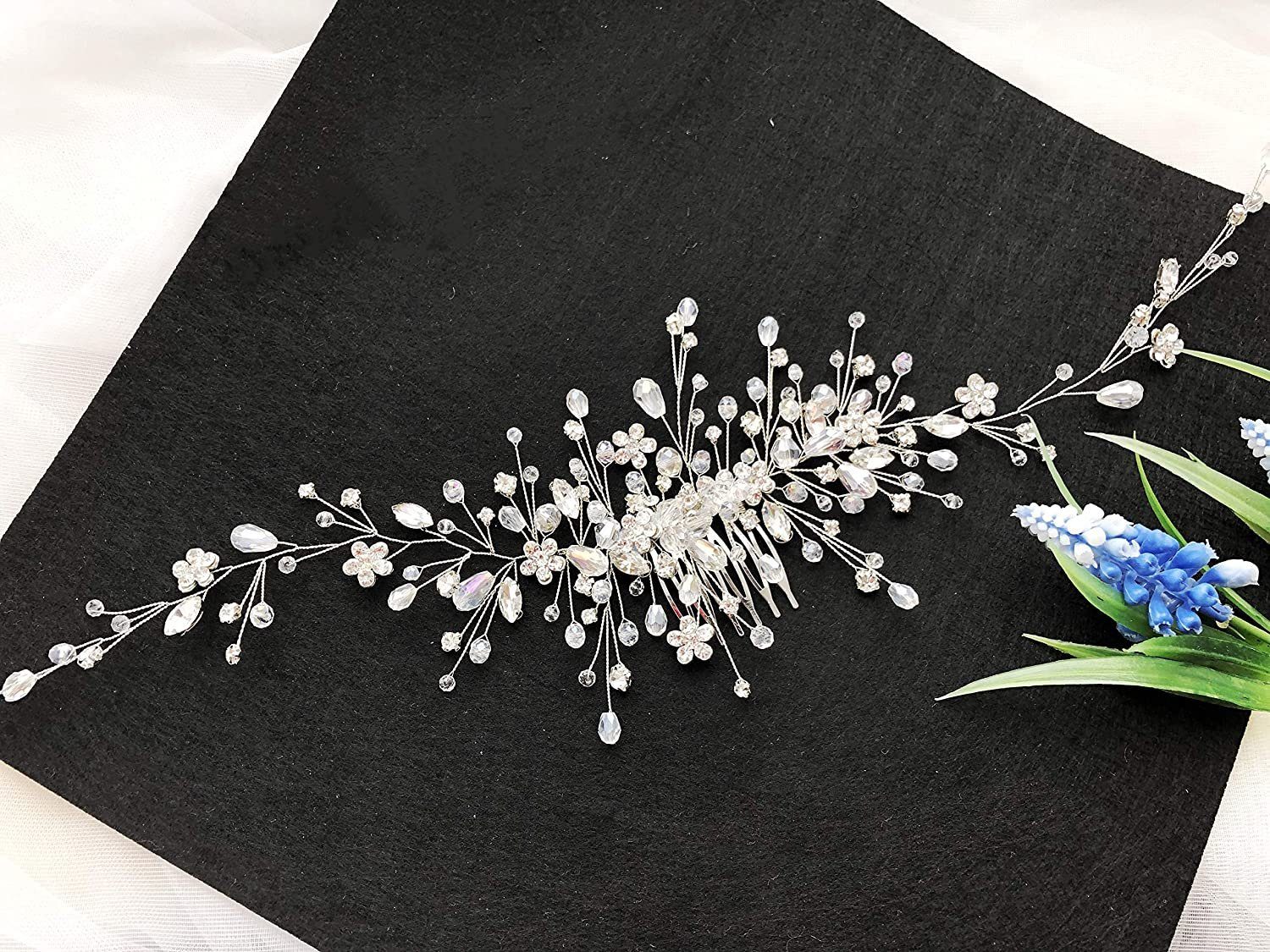 zggzerg Schmuck Etagere Kristall-Brautschmuck, Brautschmuck, Haarschmuck, günstig online kaufen