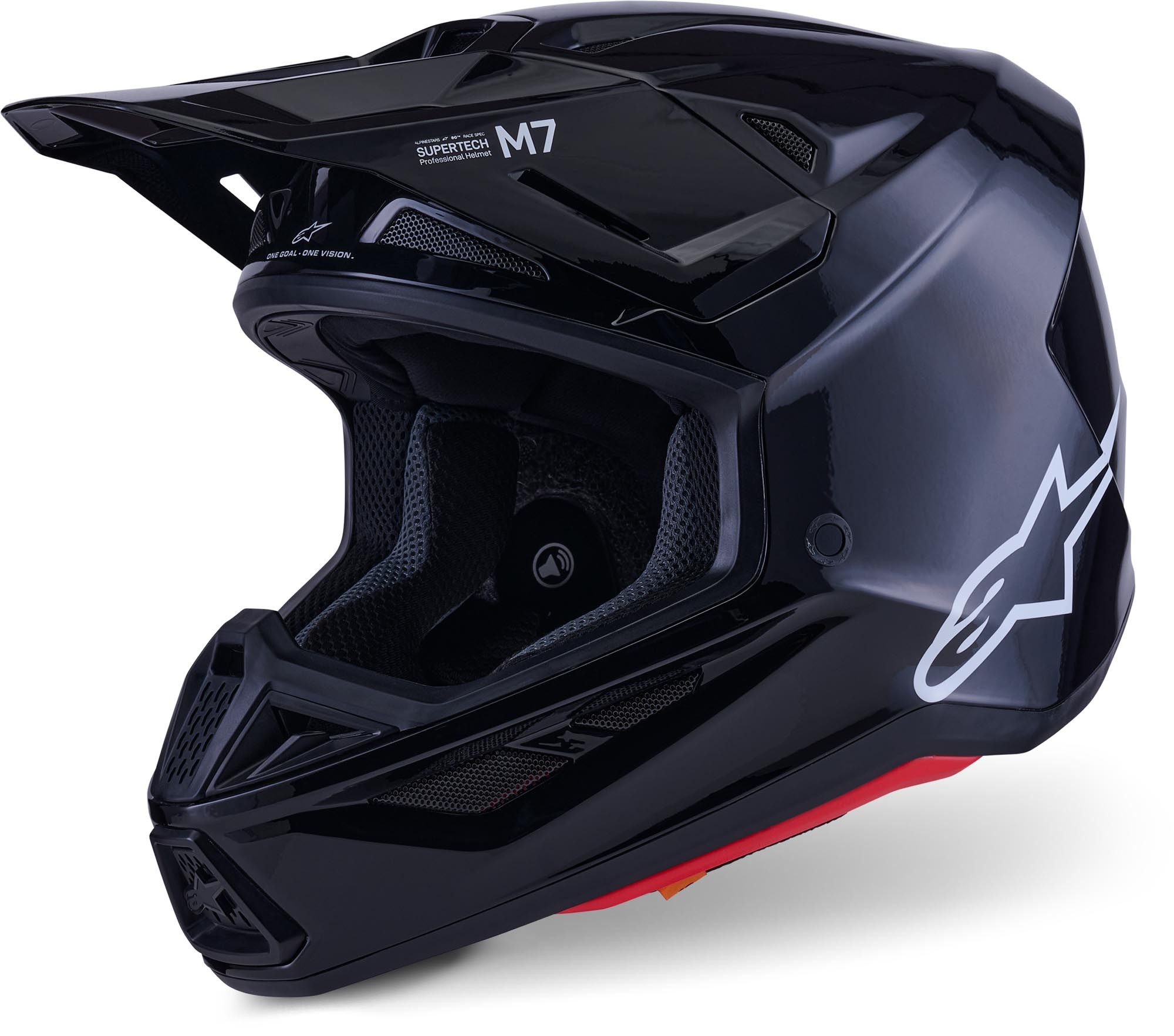 Alpinestars Motocrosshelm S-M7 Motocross Helm, vorbereitet für Kommunikationssystem