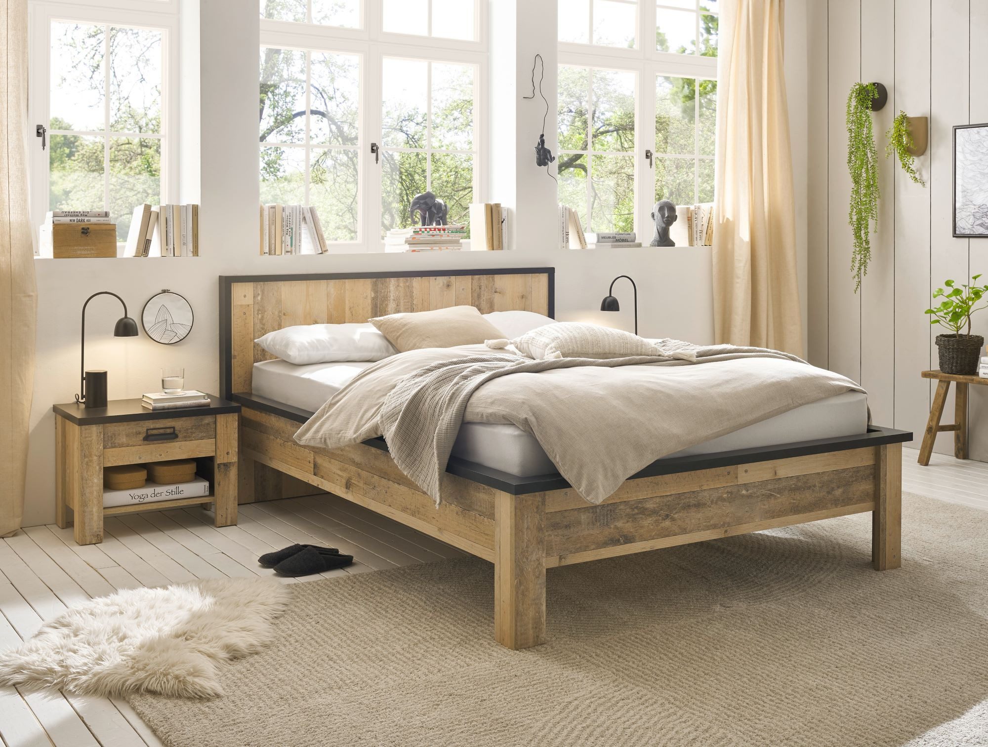 99rooms Schlafzimmer-Set Woodsher, (Set (3-St), Komplett Schlafzimmer), mit viel Stauraum, Soft-Close-Funktion, ohne Matratze & Lattenrost