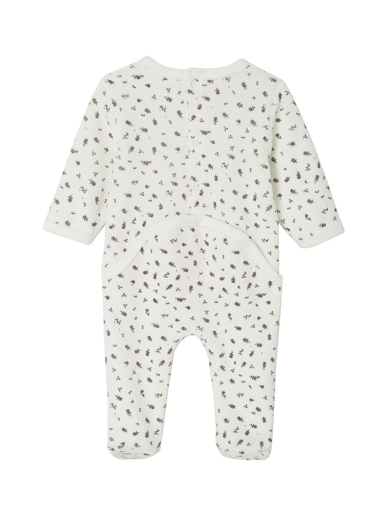 vertbaudet Schlafanzug 2er-Pack, Blumenmuster, Bubikragen