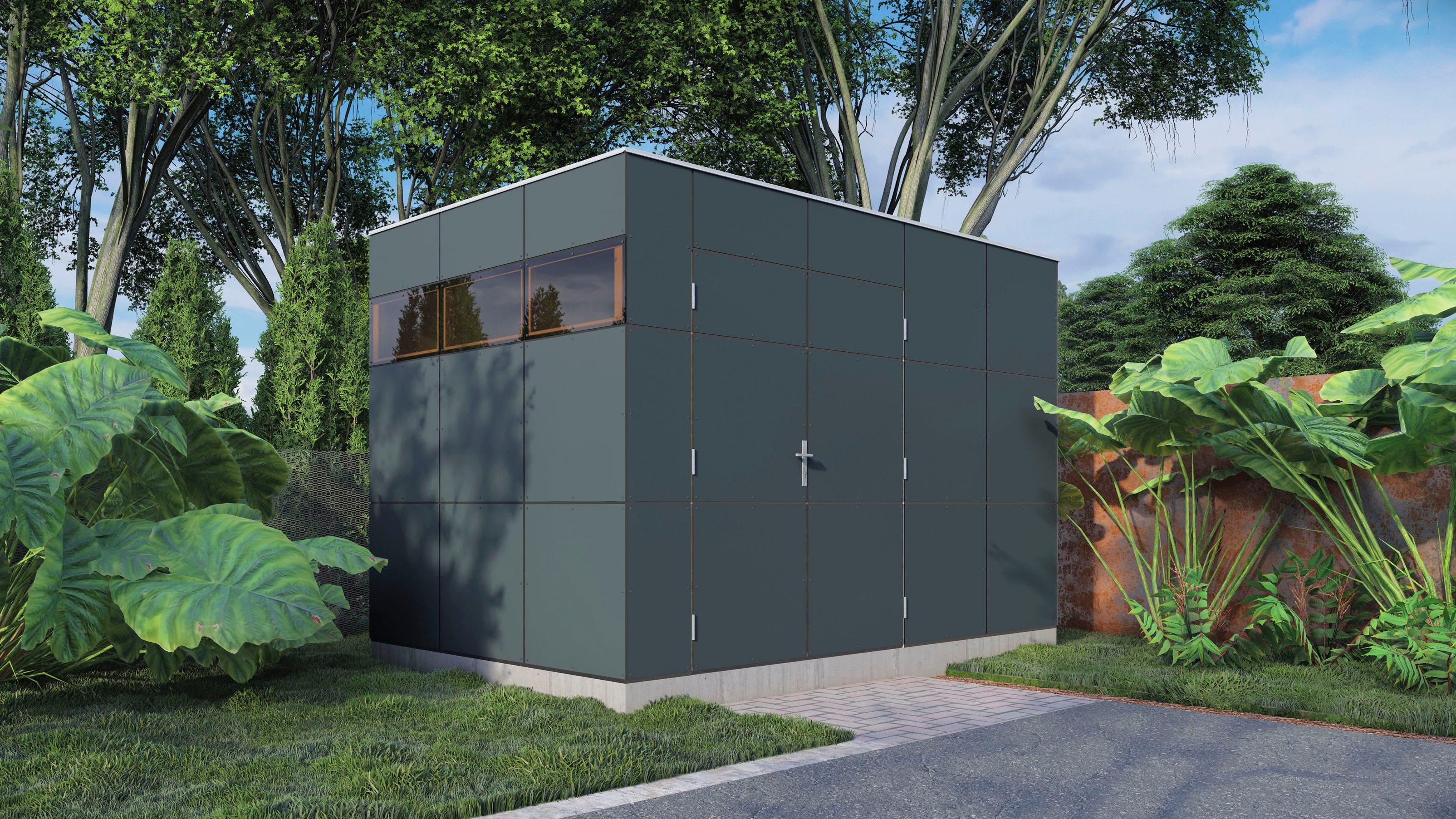 BERTILO Gartenhaus HPL 2, BxT: 345x236 cm