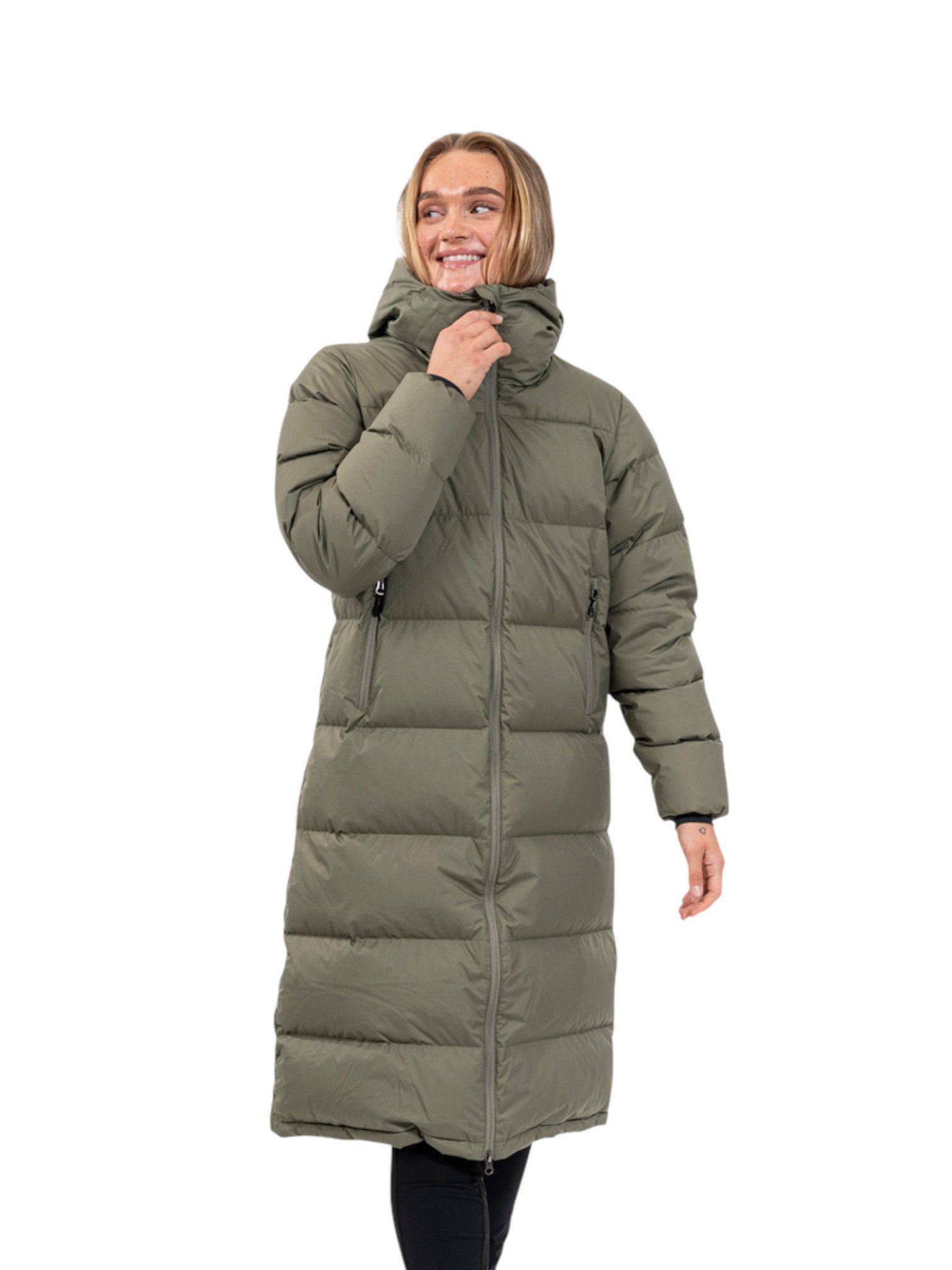 Bergans Daunenmantel Urban Down Long Coat (wärmeisolierung) grün Damen günstig online kaufen