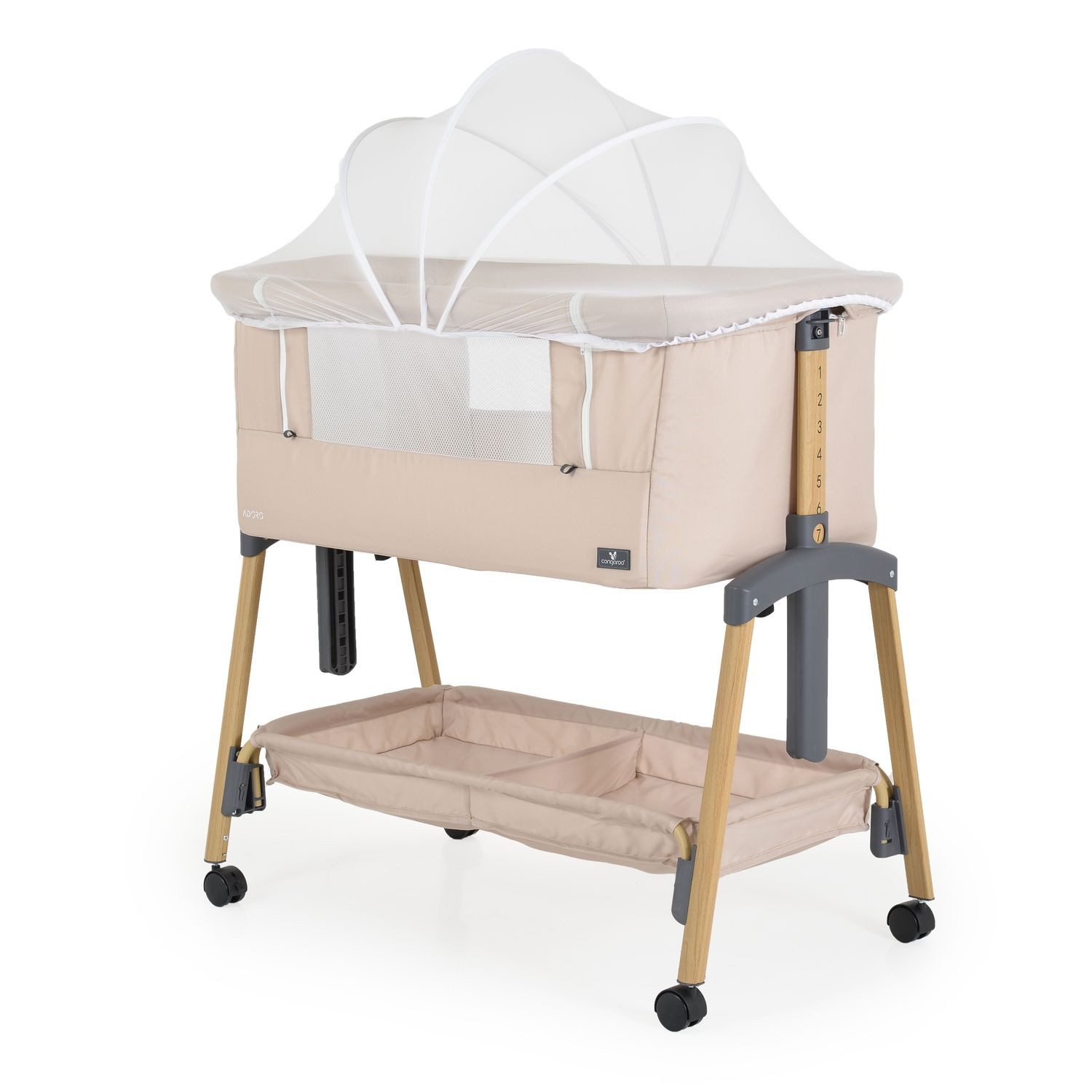 Cangaroo Komplettbett Babybett, Beistellbett Adoro, verstellbar, günstig online kaufen