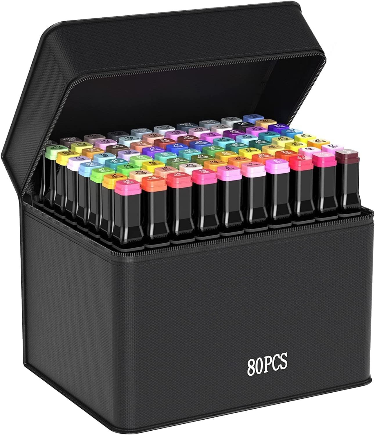 DOPWii Filzstift 80+2 Farben Фломастеры Set,Twin Tip Маркеры,Textmarker Stift Set, (80-tlg)