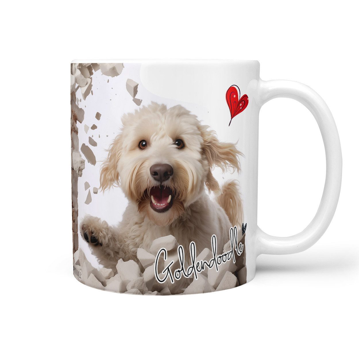Sunnywall Tasse Goldendoodle - Hund Hunderasse - Geschenk für Hundeliebhaber, Keramik, inkl. Geschenkkarte