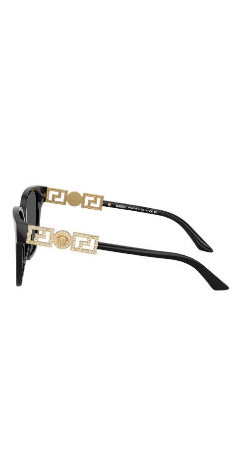 Versace Sonnenbrille Versace VE4471B Sonnenbrille Damen Butterfly Schwarz Strass