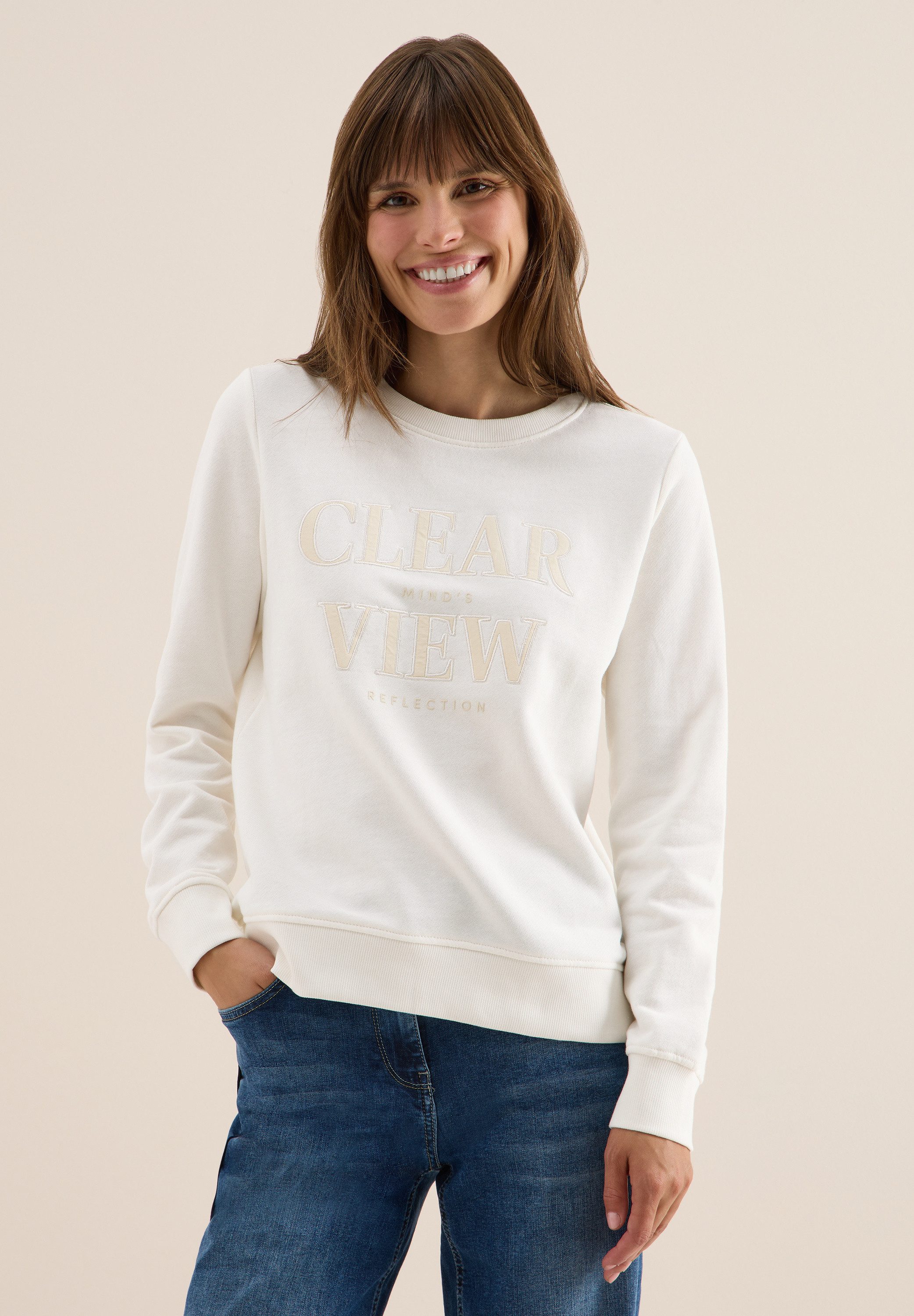 CECIL Sweatshirt aus reiner Baumwolle günstig online kaufen