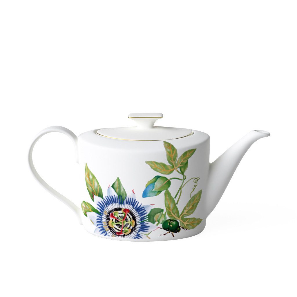 Villeroy & Boch Signature Teekanne Amazonia Teekanne, 1,2 l, (1-St), Premium Bone Porcelain, 1 Stck, spülmaschinenfest