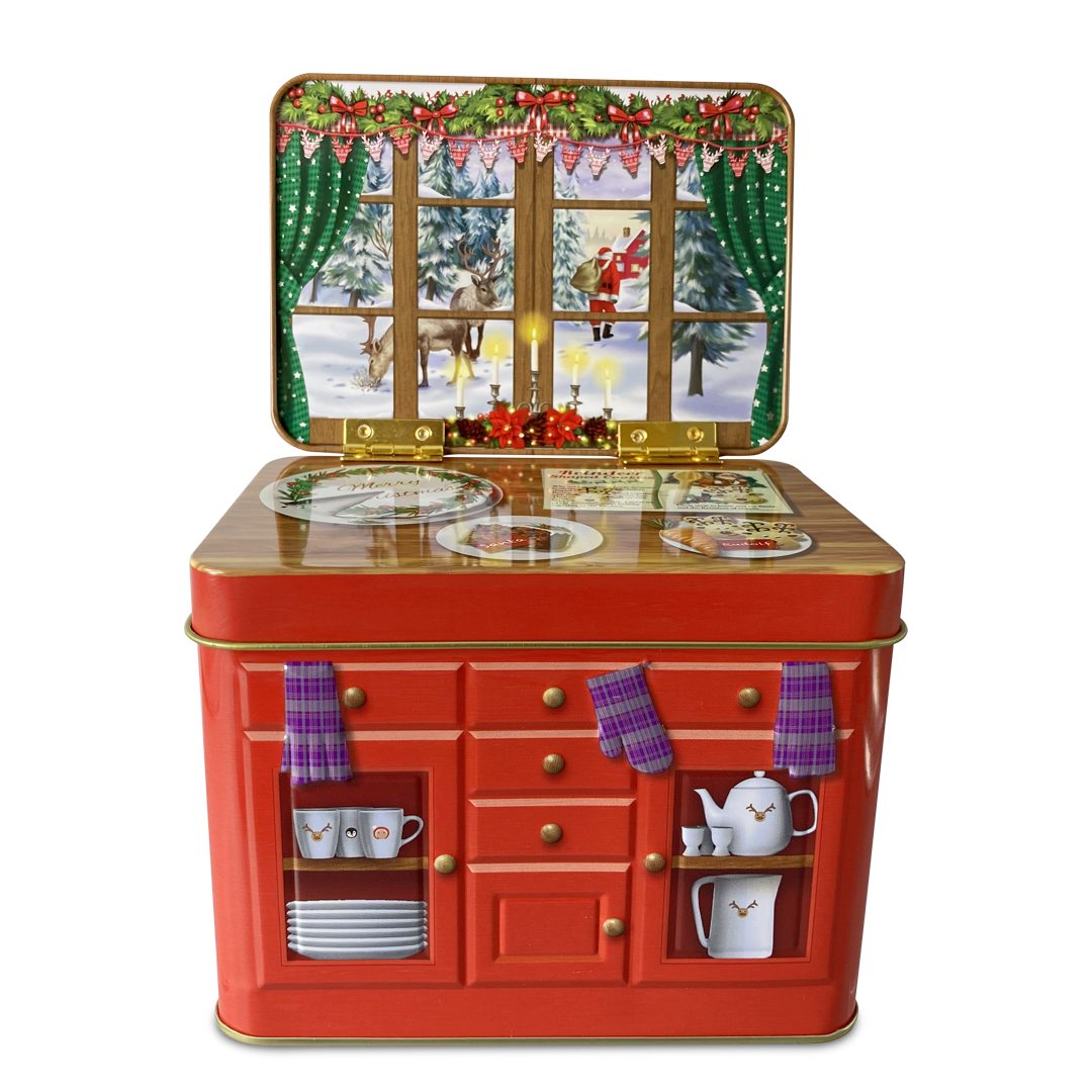 Winterlandschaft, Sideboard_Winterlandschaft Keksdose Sideboard MediMuc