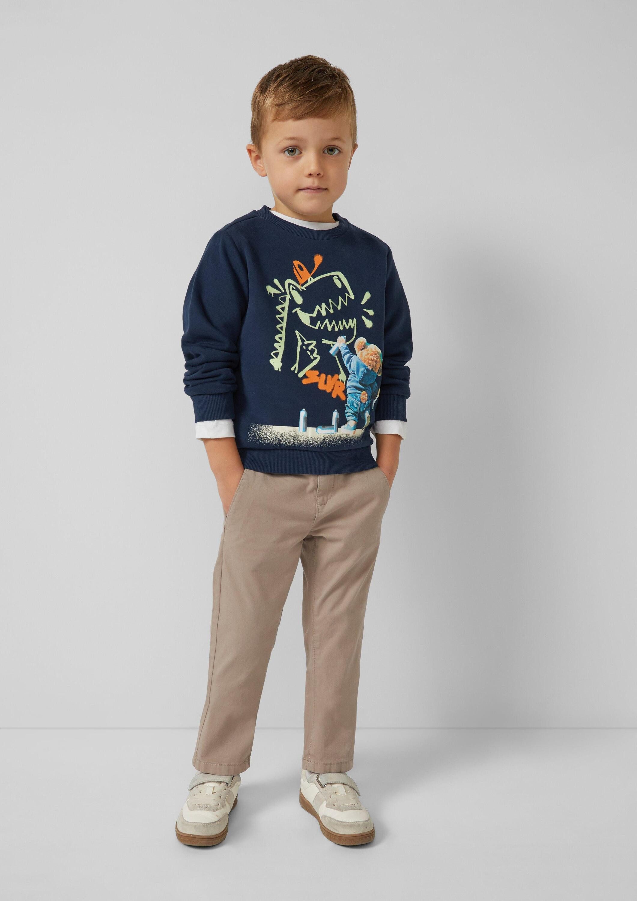 s.Oliver Sweatshirt Sweatshirt Kuscheliges Sweatshirt mit Fotoprint