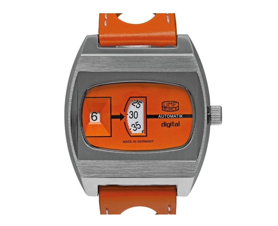 UMF Ruhla Automatikuhr Herrenuhr Automatik UMF Ruhla Scheibenuhr digital, limitierte Auflage