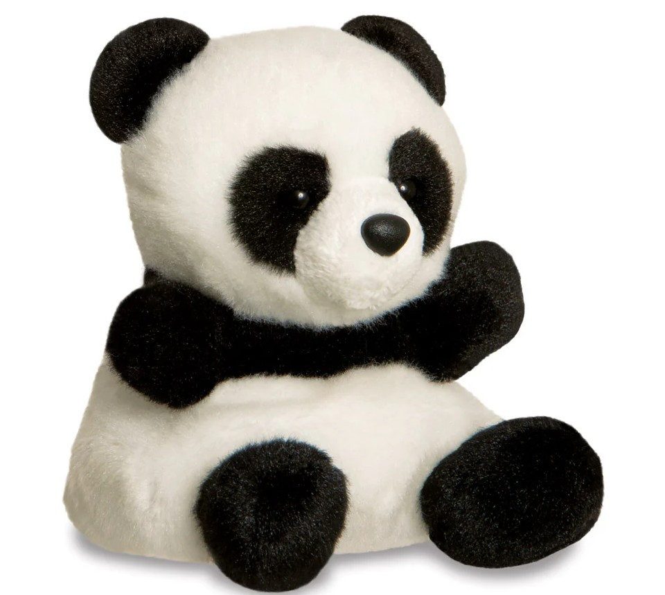 Aurora World Plüschfigur Aurora 61350 - Palm Pals Panda Bamboo, Plüschtier, 13 cm
