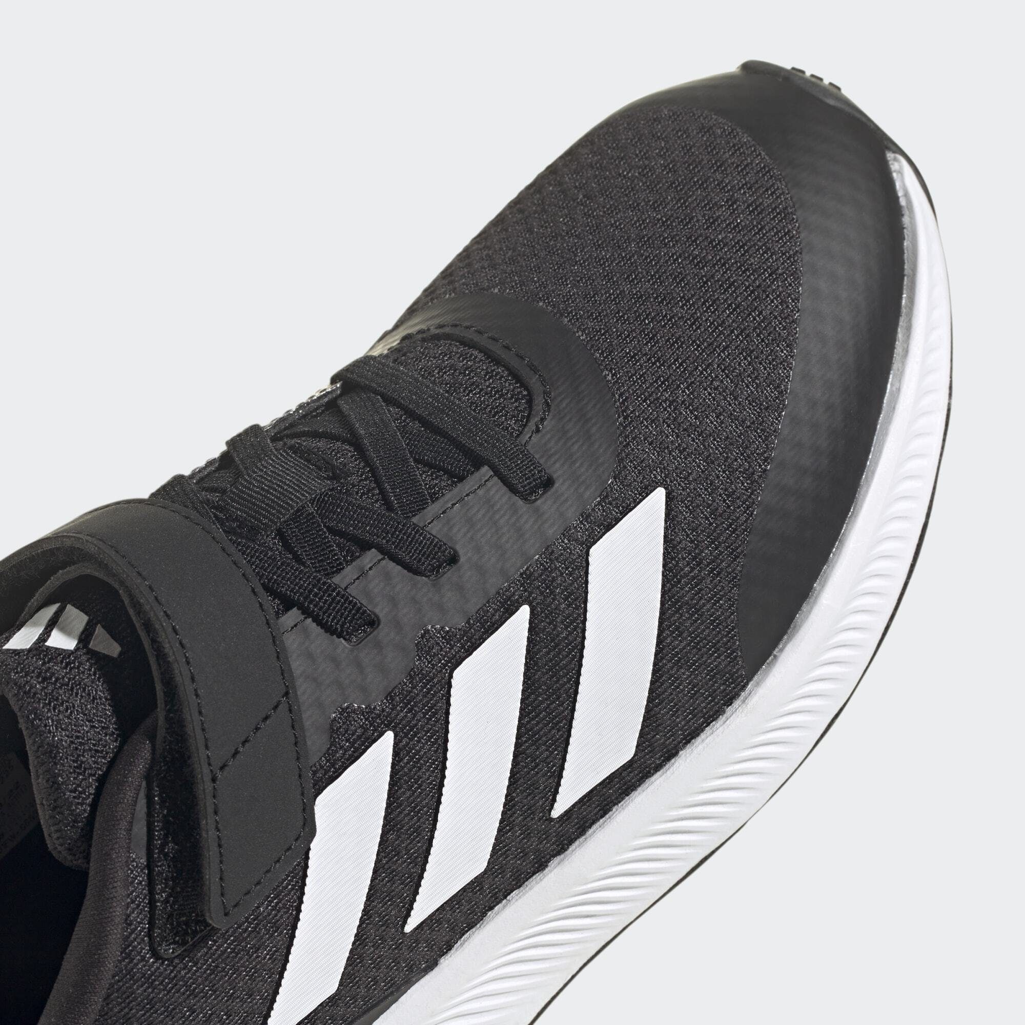 ELASTIC adidas Black Sportswear LACE Sneaker RUNFALCON Cloud 3.0 / Core TOP STRAP / SCHUH White Core Black