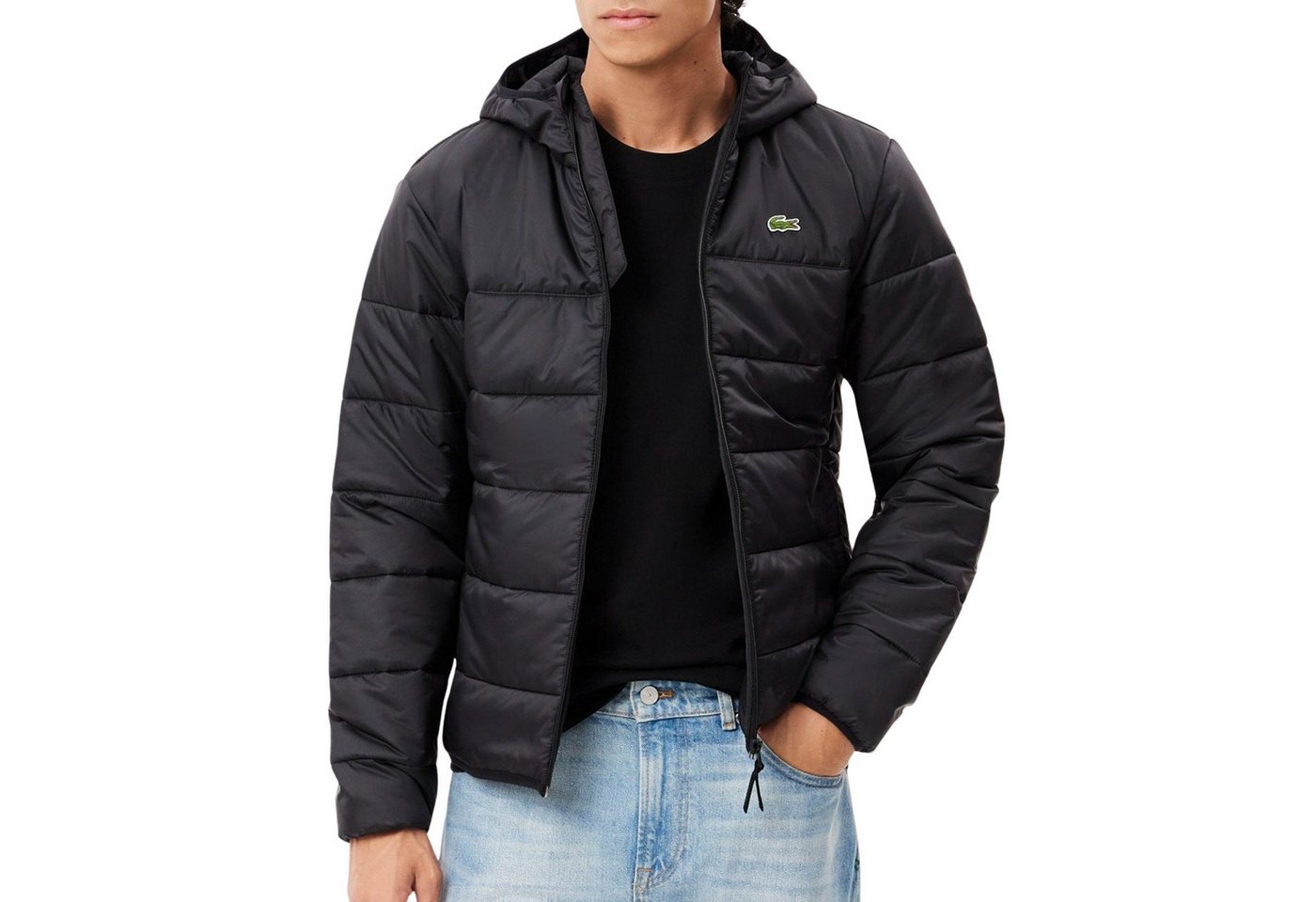 Lacoste Trainingsjacke Herren Waterrepellent Hooded Puffer Jacke, Ansicht 1