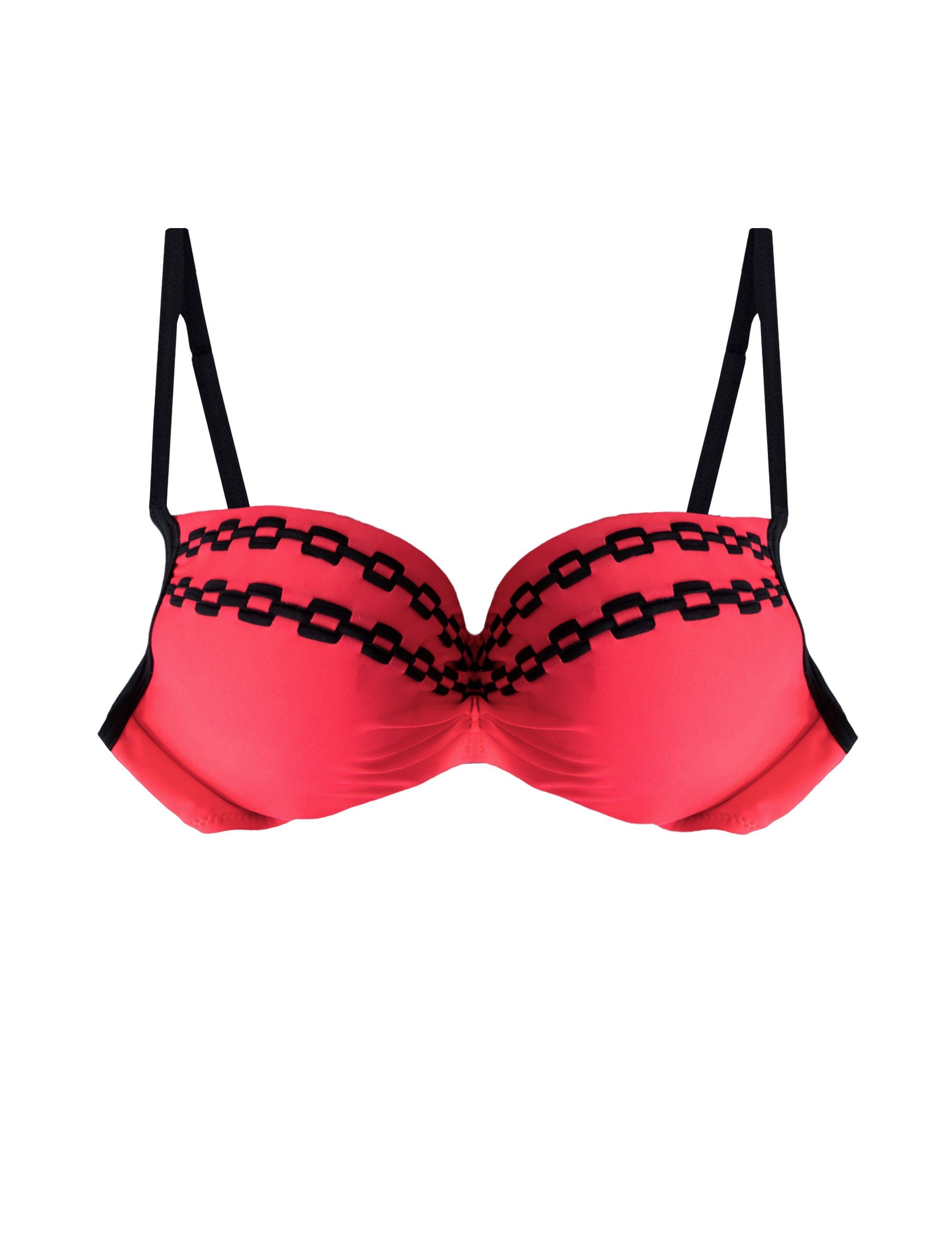 Rot Push-Up-Bikini HEVENTON