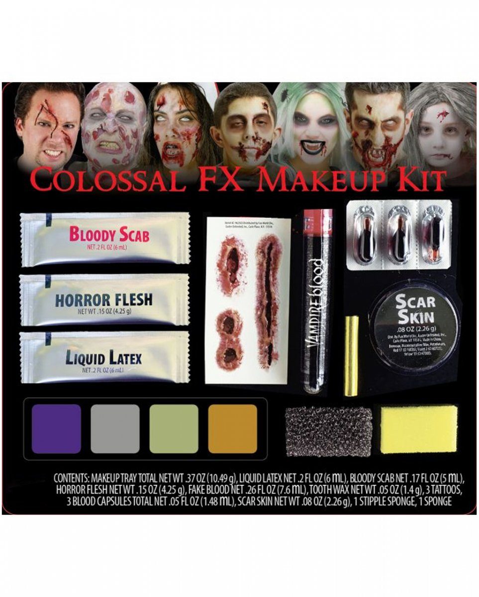 Vampir-Kostüm Halloween Familien Schminkset FX für Halloween &am