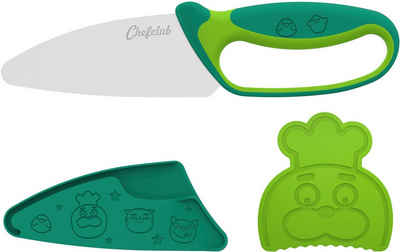 Chefclub Kinderkochmesser Messer für Kinder, grün