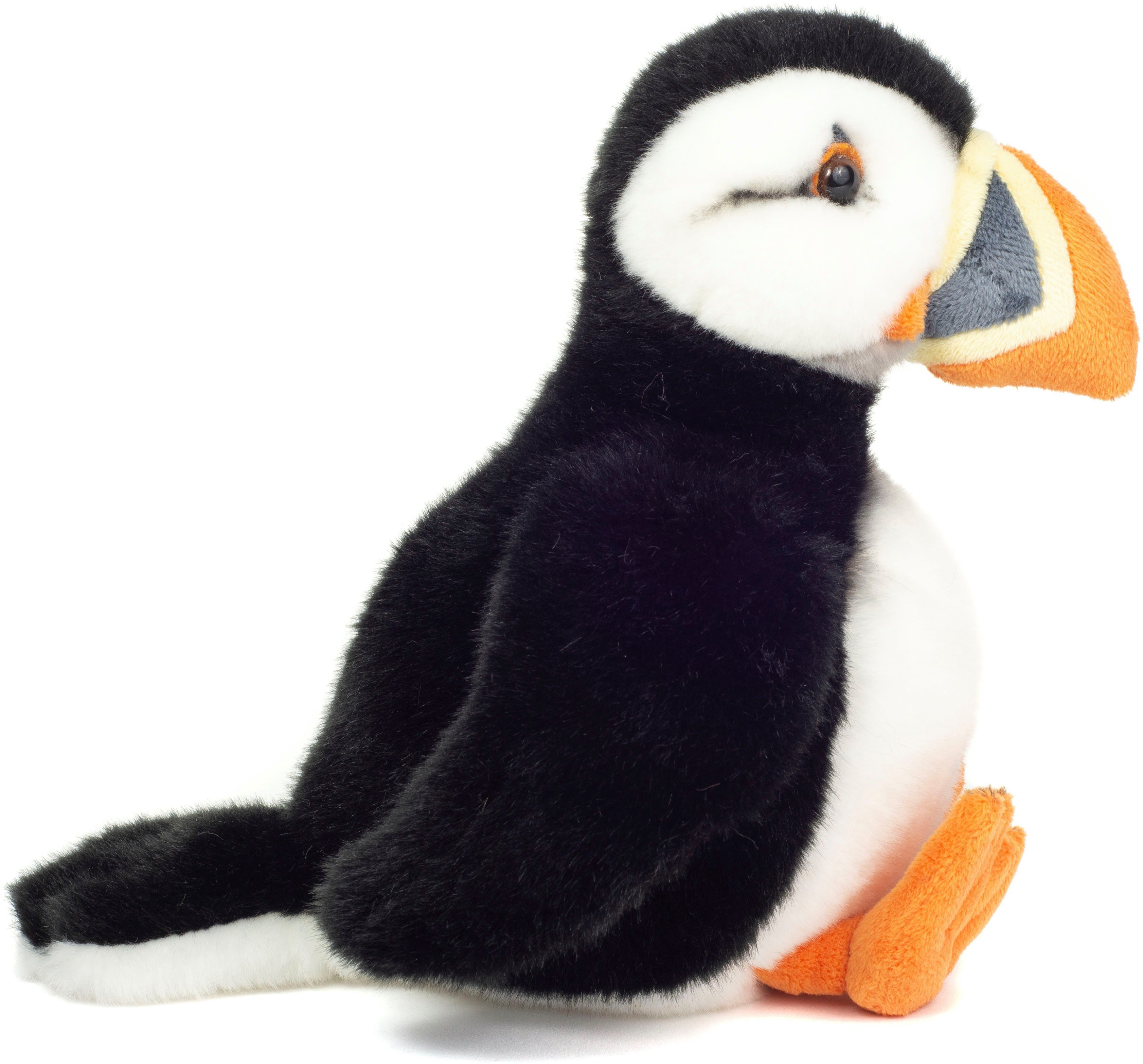 Teddy Hermann® Kuscheltier Papageientaucher 23 cm, schwarz, zum Teil aus recyceltem Material