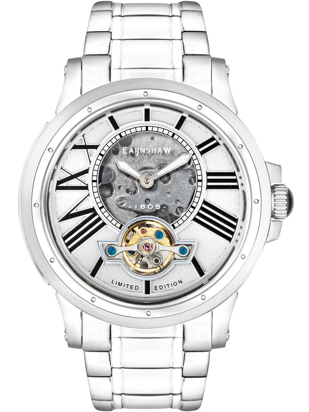 Automatikuhr Thomas Earnshaw ES-8244-11 Bertha Open Heart Skeleton Herrenuhr 42mm Thomas Earnshaw ES-8244-11 Bertha Open Heart Skeleton Herrenuhr 42mm