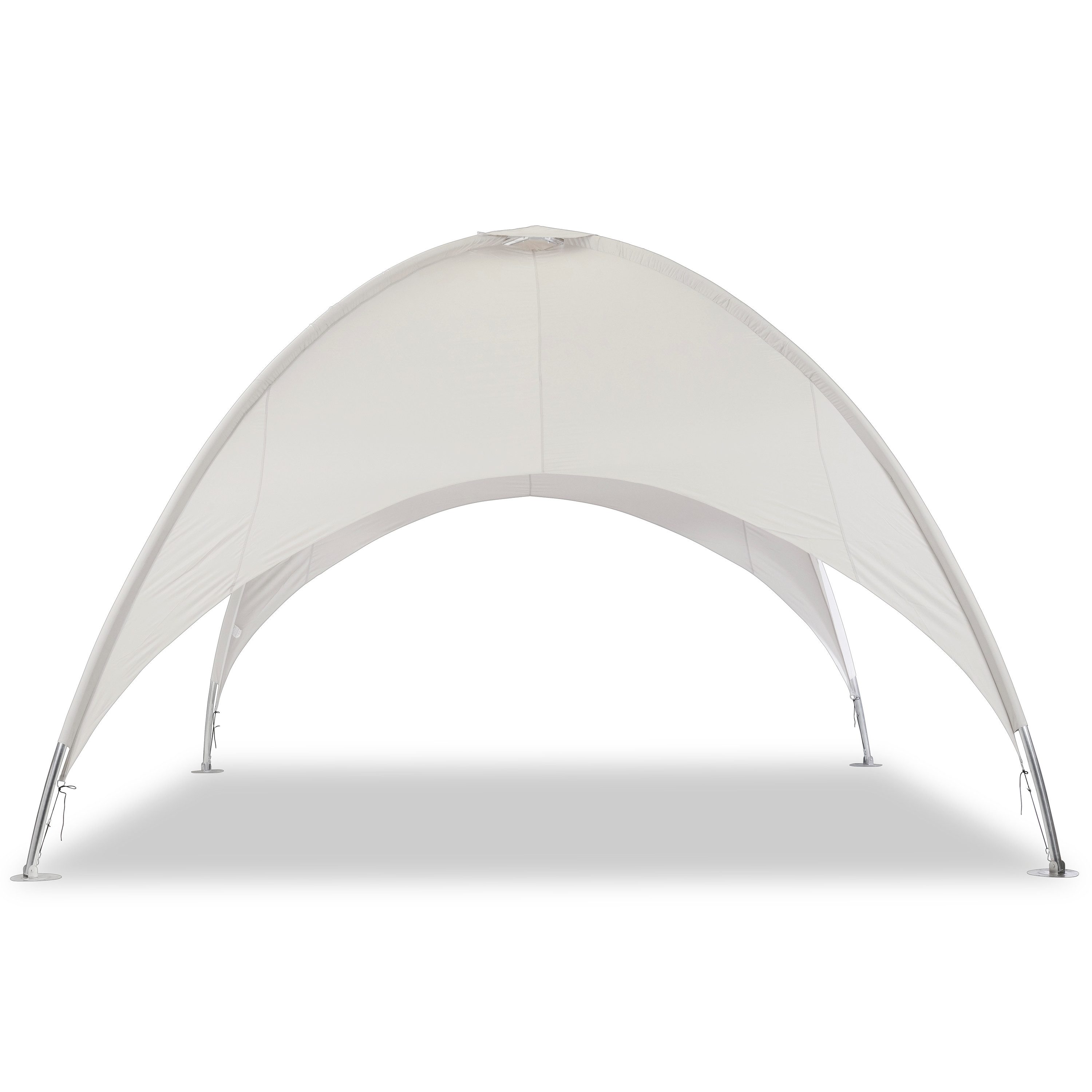 Leco Pavillon-Ersatzdach Dachtextil zum Kuppelzelt 5x5 m lichtgrau, 180 g/m², 100% Polyestergewebe ca. 180g/m², lichtgrau