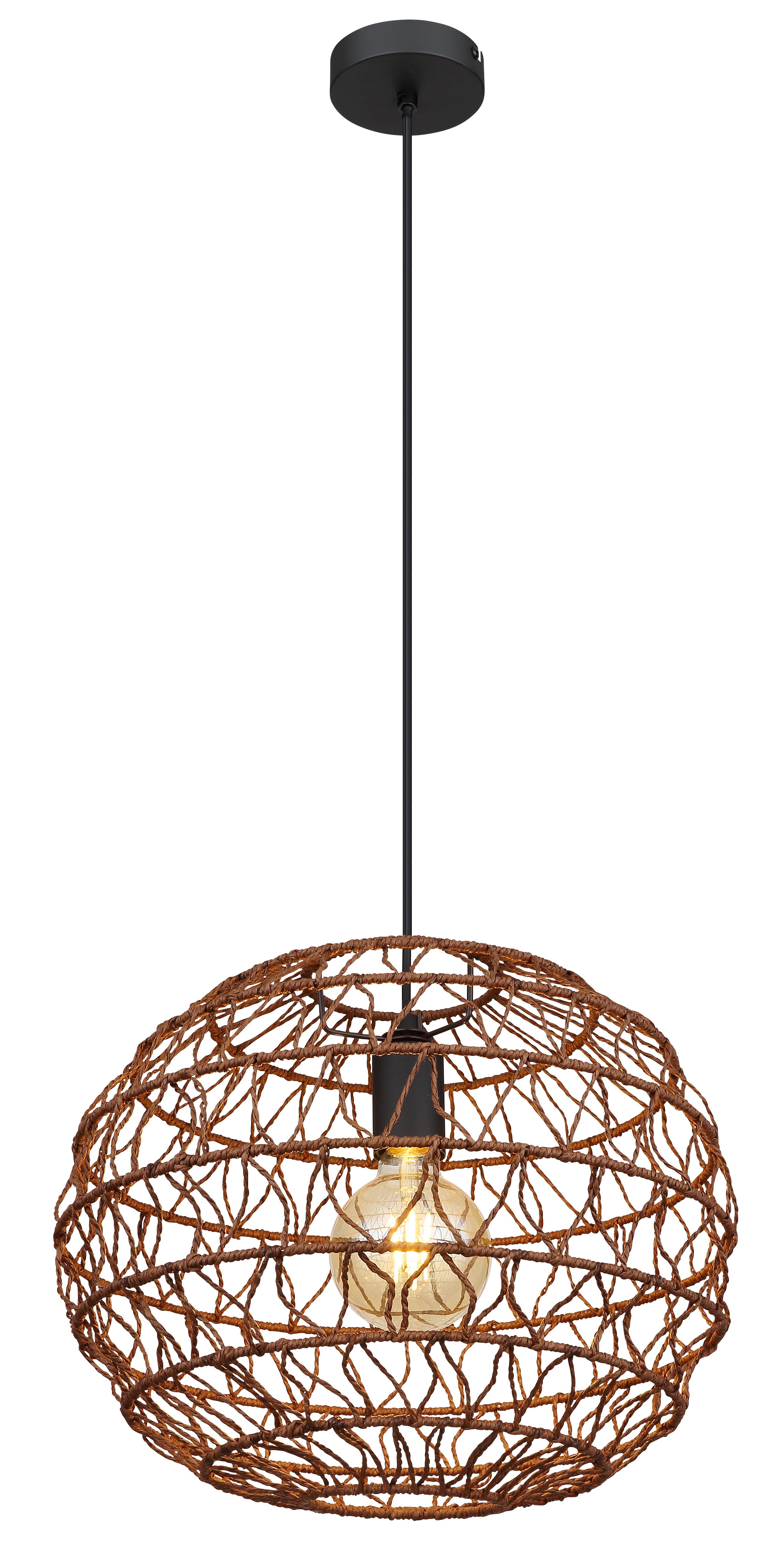 GLOBO LIGHTING SENNI, ohne Leuchtmittel, Hängeleuchte für Esszimmer, Papier