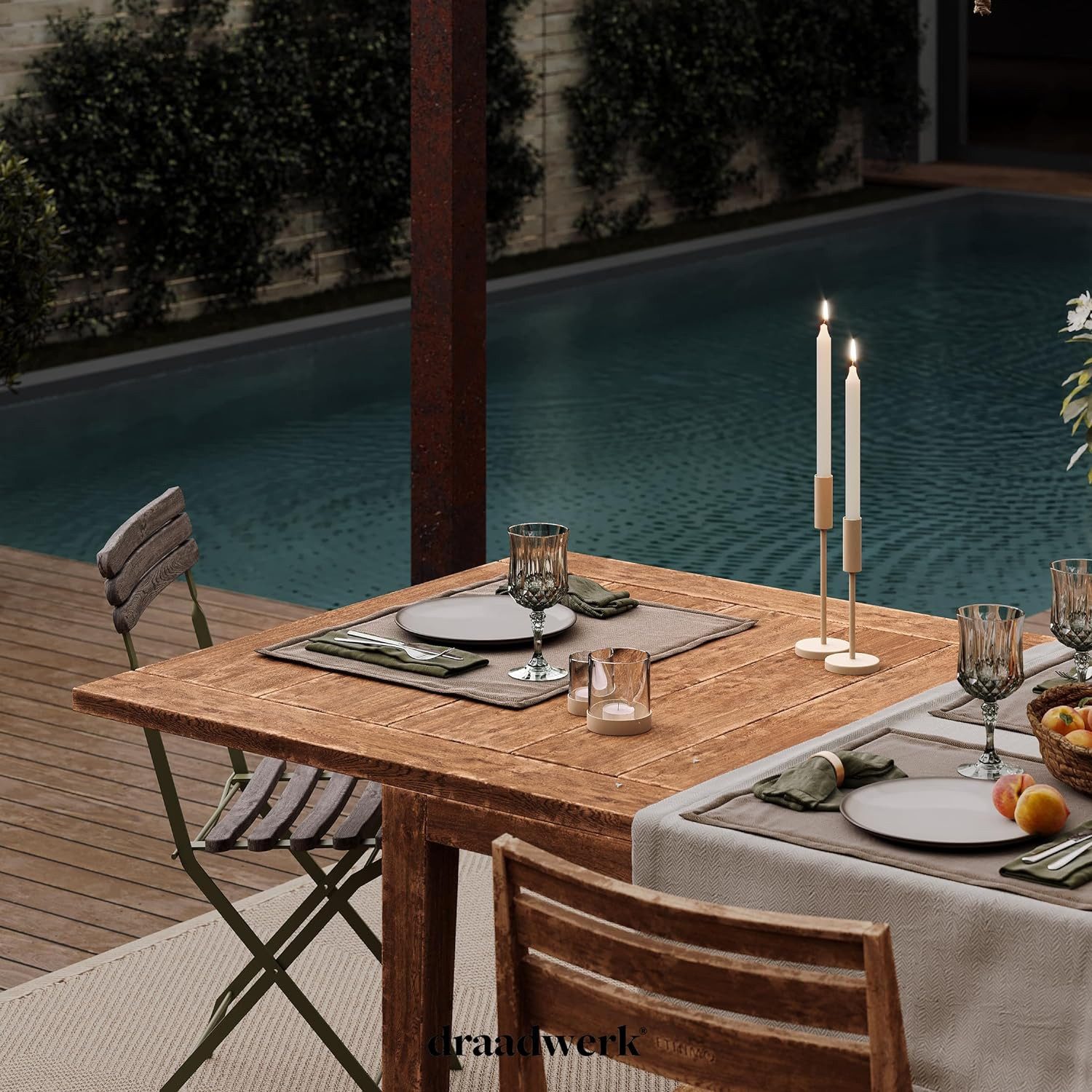 draadwerk® Kerzenhalter Kerzenhalter 2er Set, Stabkerzenständer, Stabkerzen günstig online kaufen