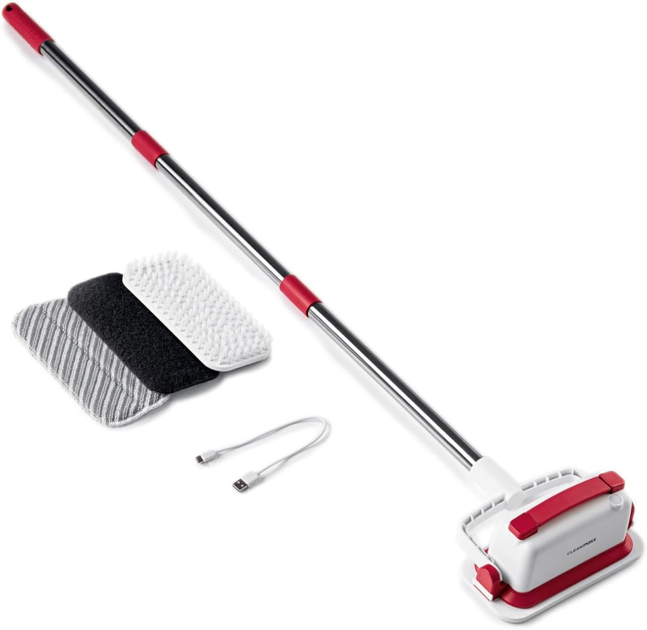 CLEANmaxx Akku-Wischmopp mit Vibration, Hartböden, Fliesen & Oberflächen, Kabelloses Reinigen