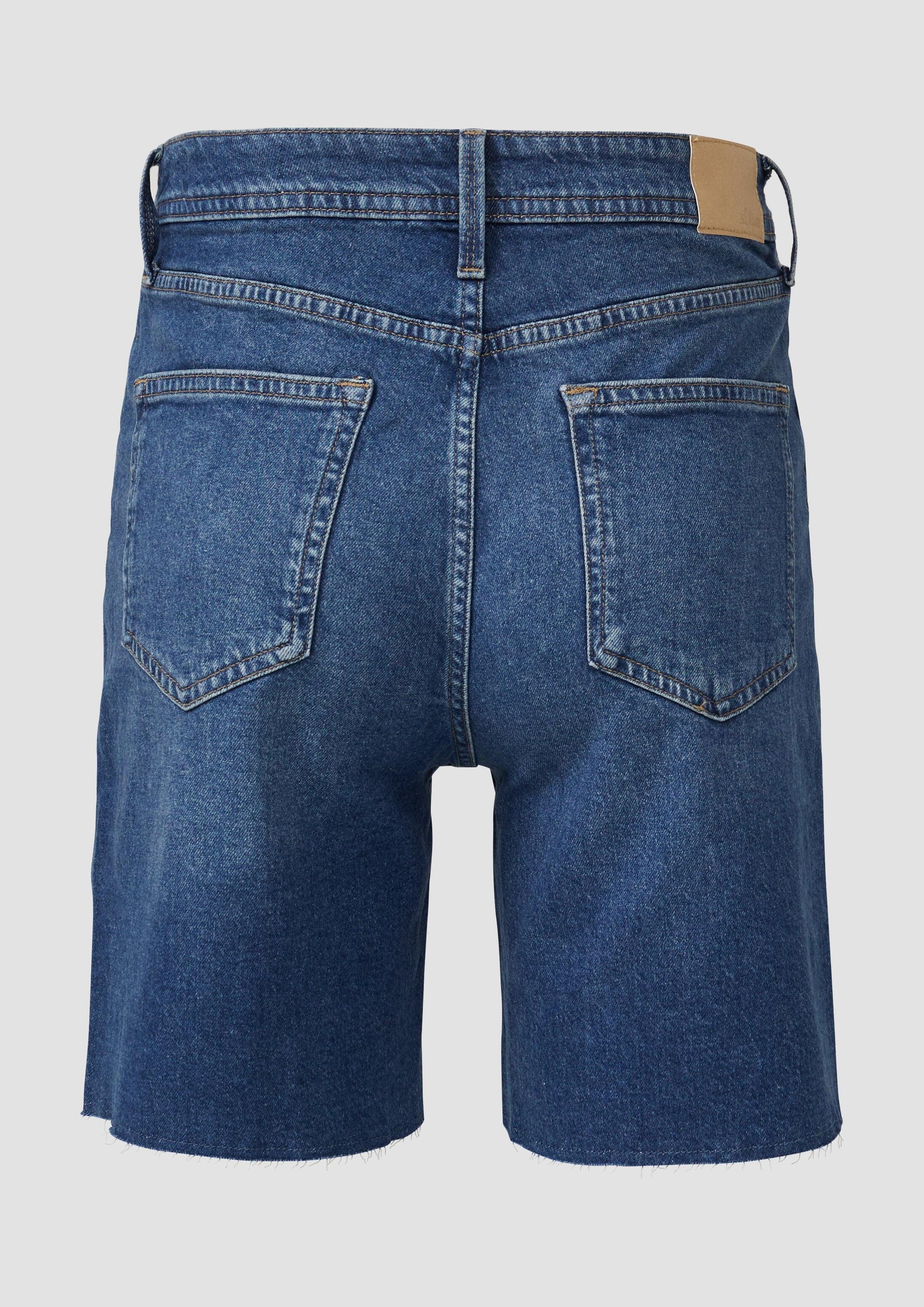 s.Oliver Jeansshorts Jeans-Hose SURI Jeans-Shorts Suri / Regular Fit / High Rise / offener Saum