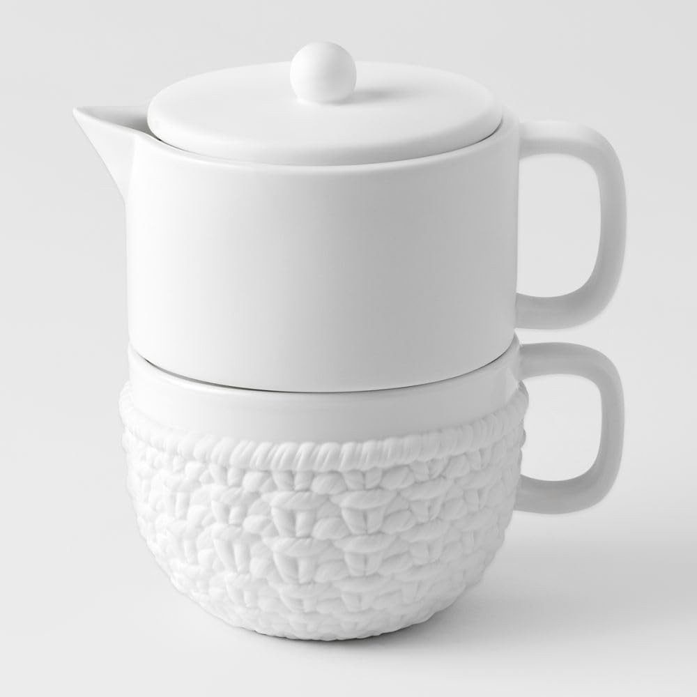 Räder Teekanne Räder Strick Kannen Set, 0,5 l, (Tasse + Kanne)