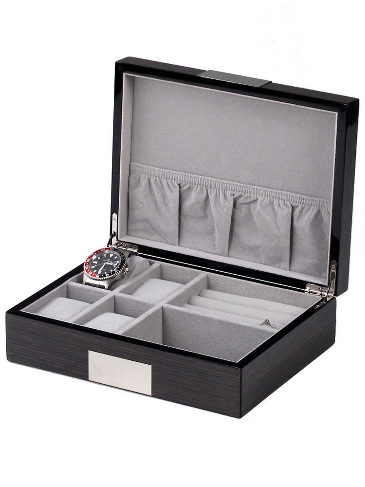 Uhrenbox Rothenschild Uhren- Schmuckkasten RS-2272-6 für 4 Uhren +2 Fächer günstig online kaufen