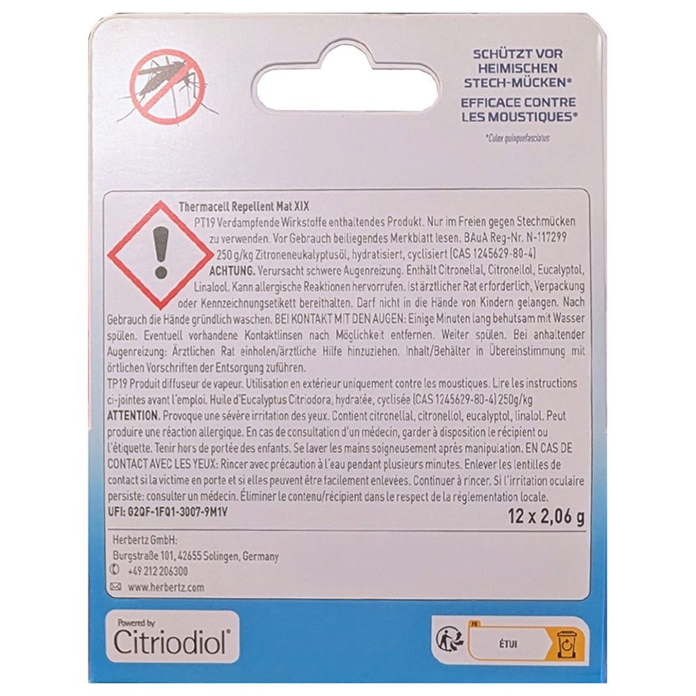 ThermaCell Insektenabwehrgerät M-48 Wirkstoffplättchen PT-19 - 48 Stunden Nachfüllpack Mückenschutz, Insektenschutzgerät gegen Stechmücken, für Außenbereich