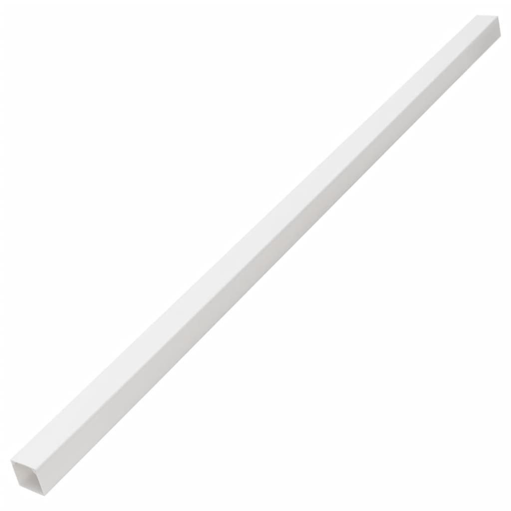 vidaXL Kabelkanal 10 m Kabelkanäle Selbstklebend 15x10 mm 10 m PVC Kabelkanal