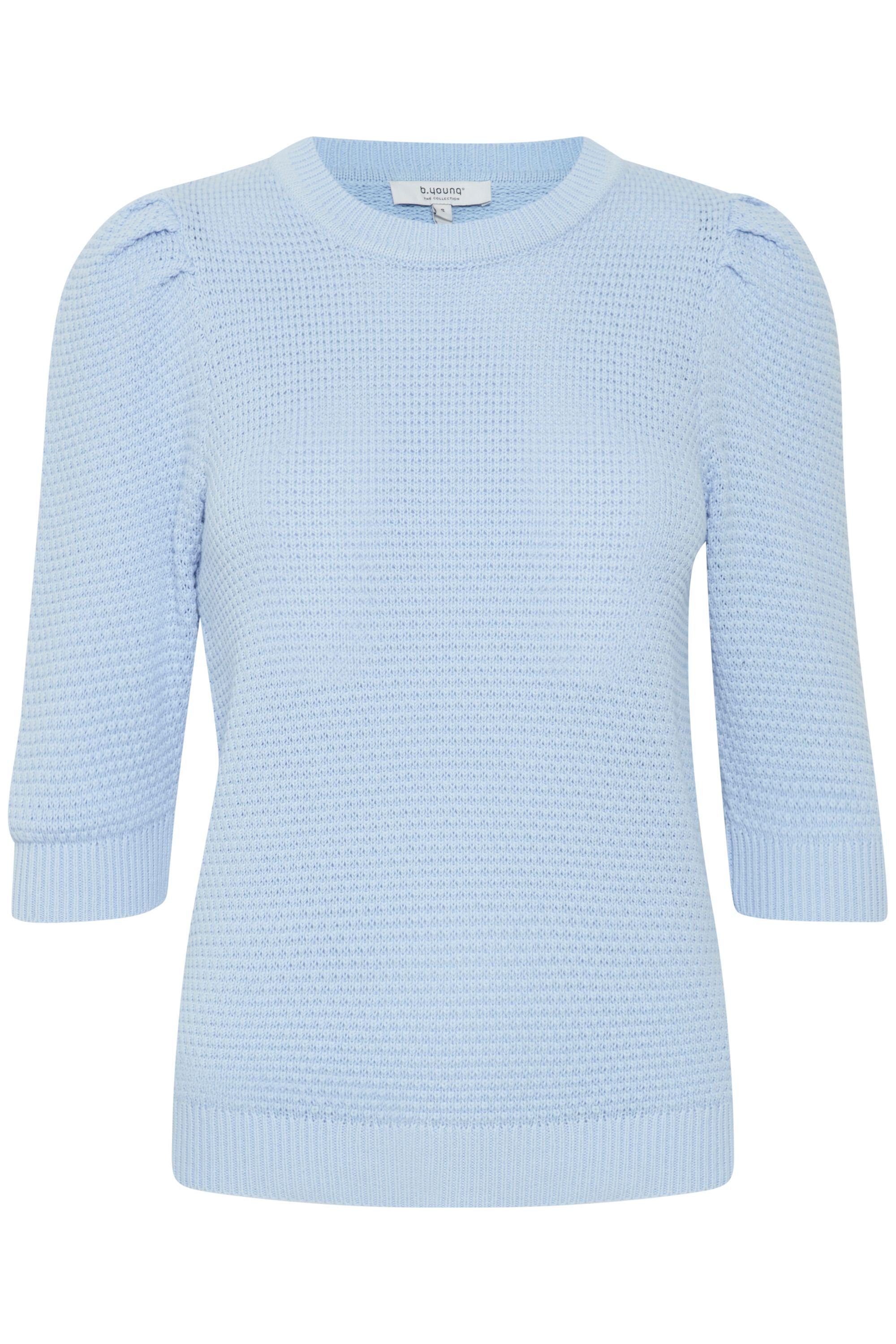 b.young Strickpullover BYMIKALA SS JUMPER Blue -20811028 Bell (144121)
