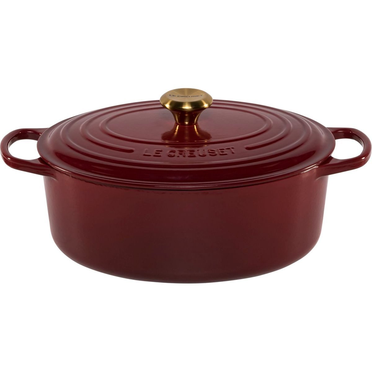 LE CREUSET Kochtopf Signature Bräter oval 31 cm garnet