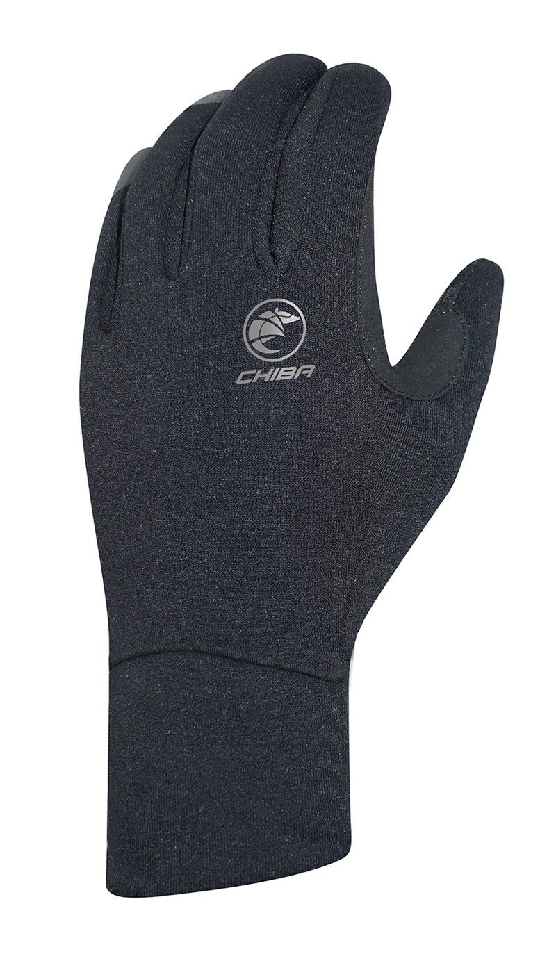 Fahrradhandschuhe Polarfleece schwarz - 1 Paar