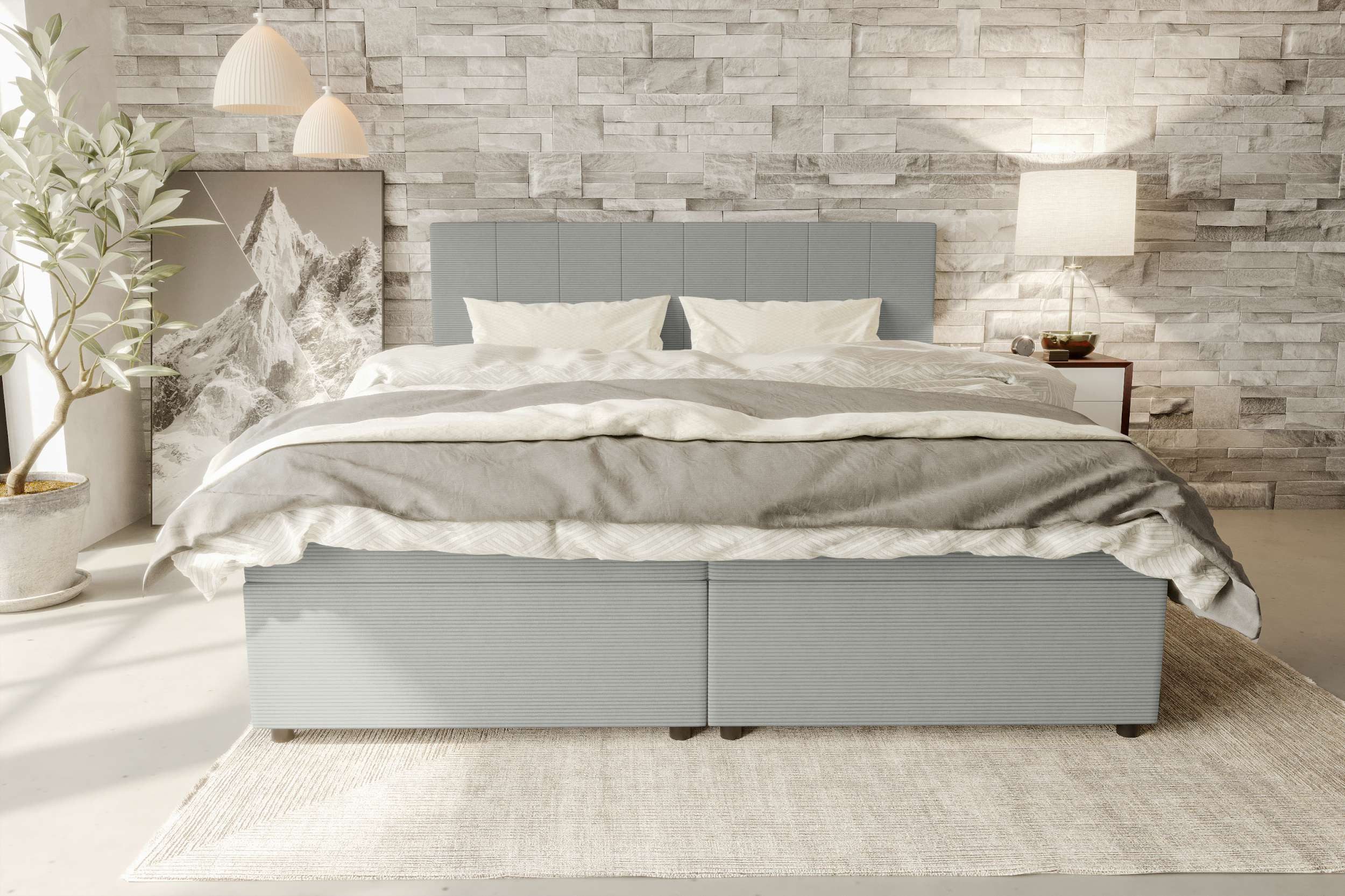 99rooms Boxspringbett Kira (Schlafzimmerbett, Bett), 140/160/180x200 günstig online kaufen
