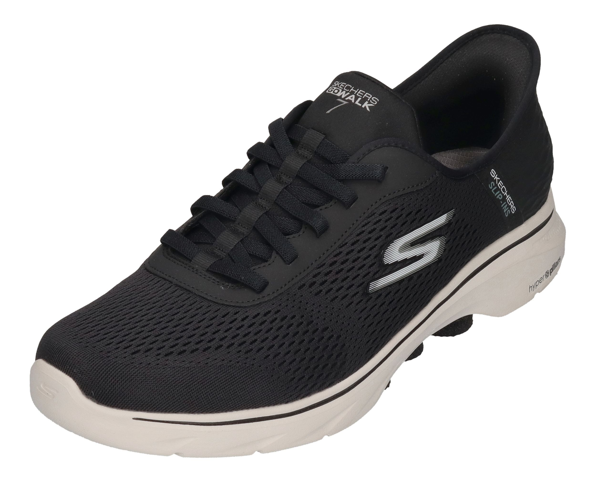 Skechers GO WALK 7 FREE HAND 2 216648 Sneaker Black White