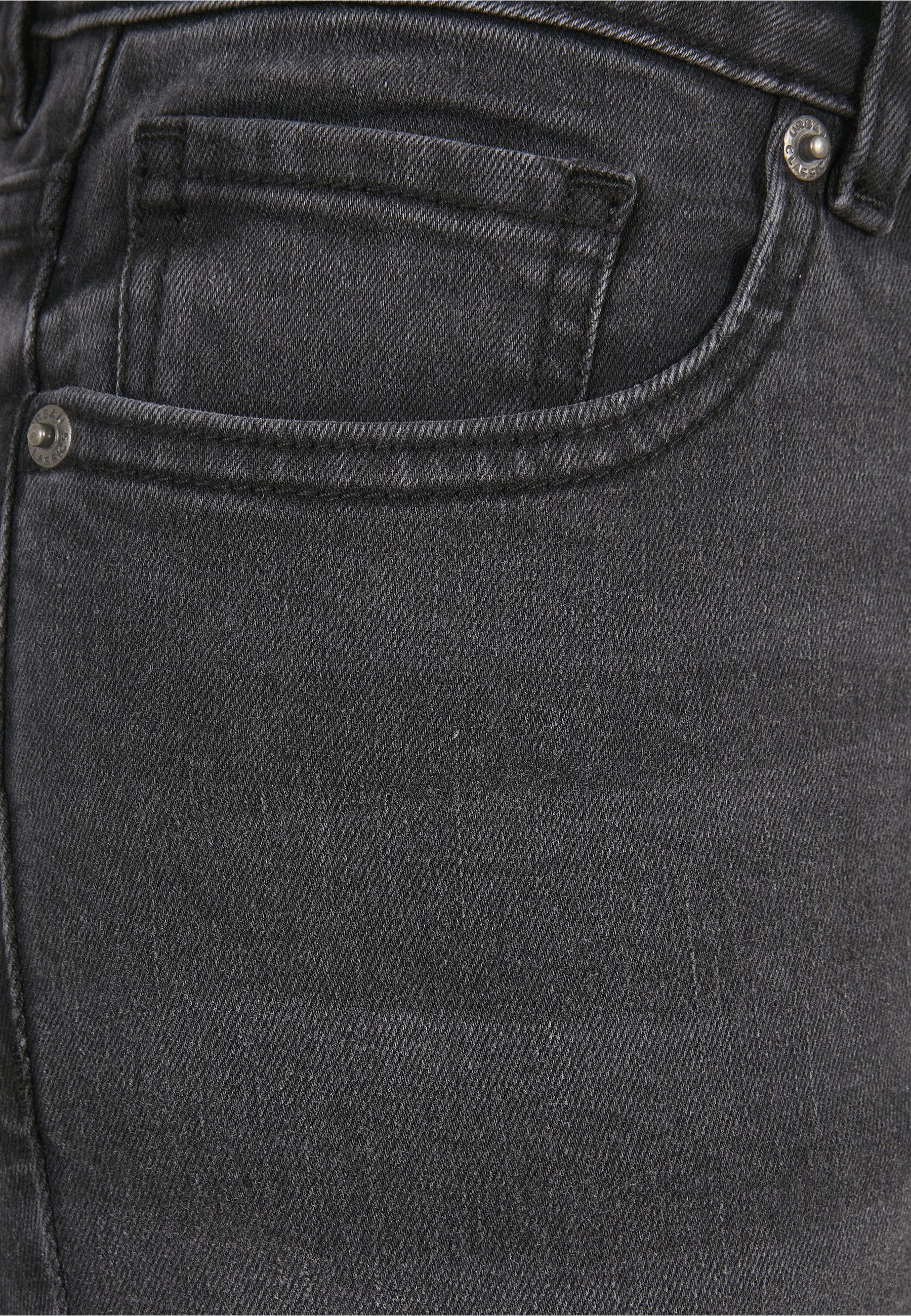 URBAN CLASSICS Bequeme Jeans Urban Classics Damen Ladies Mid Waist Skinny Jeans (1-tlg)