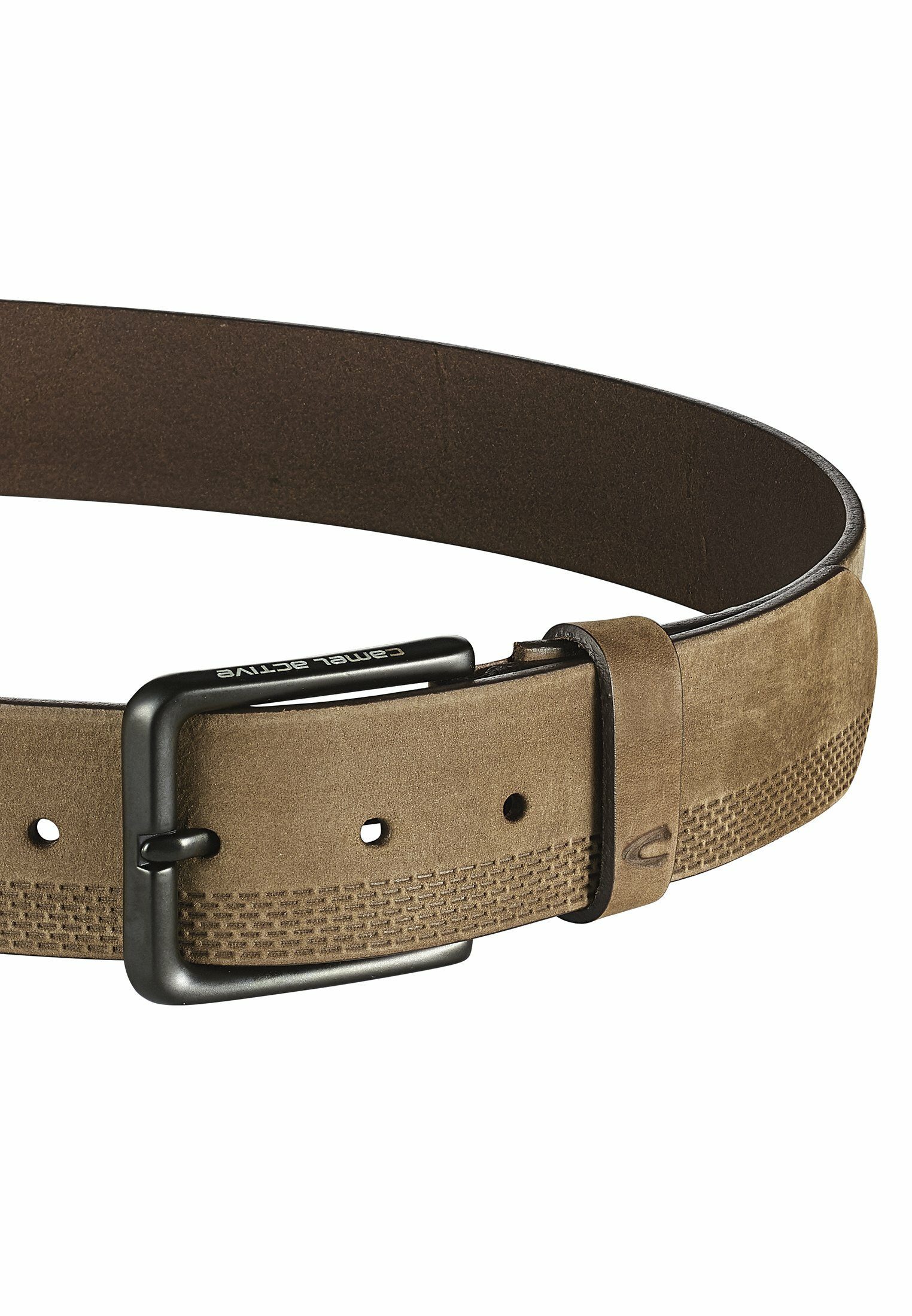 camel active Ledergürtel aus Nubukleder aus Leder
