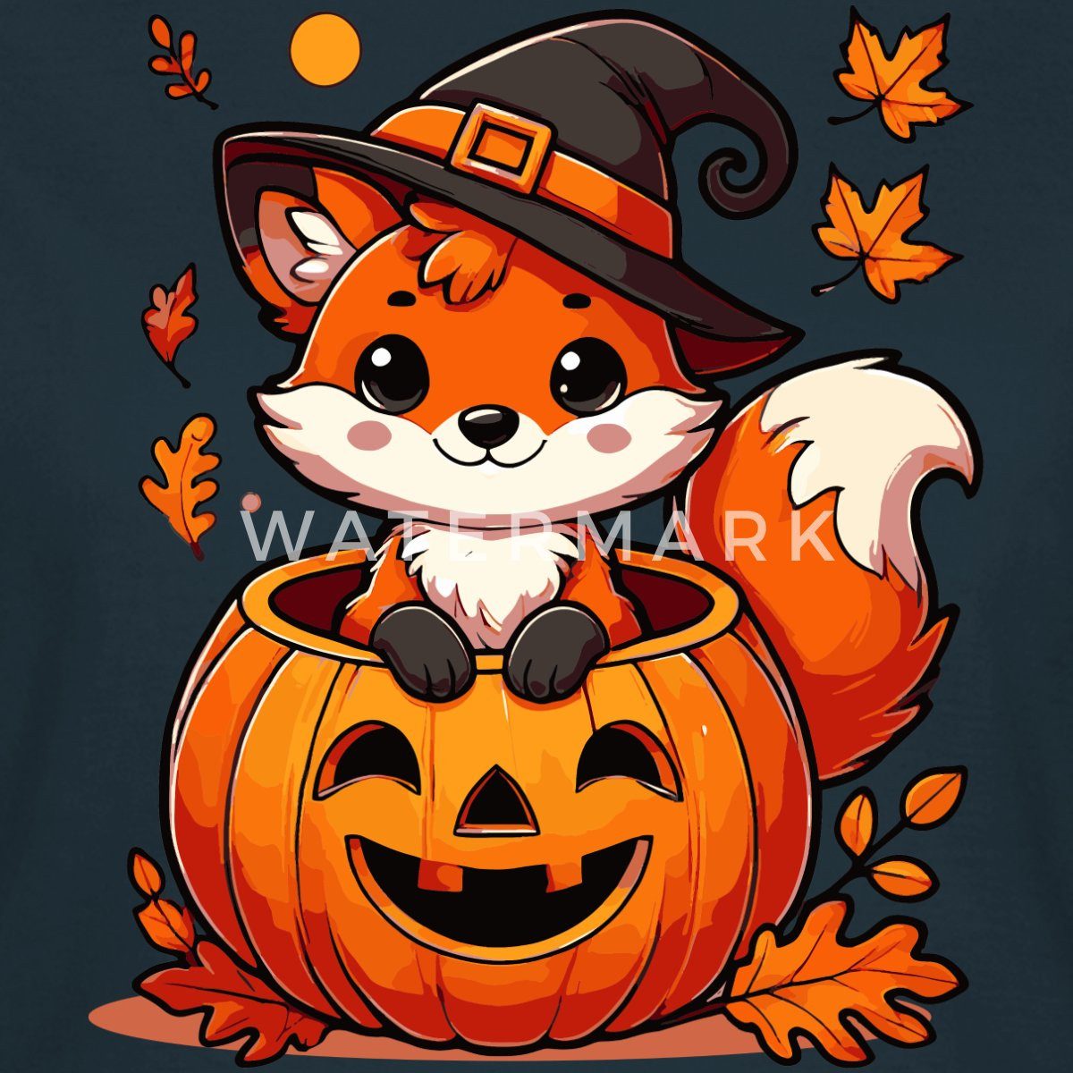 Spreadshirt T-Shirt Süßer Halloween Fuchs Im günstig online kaufen