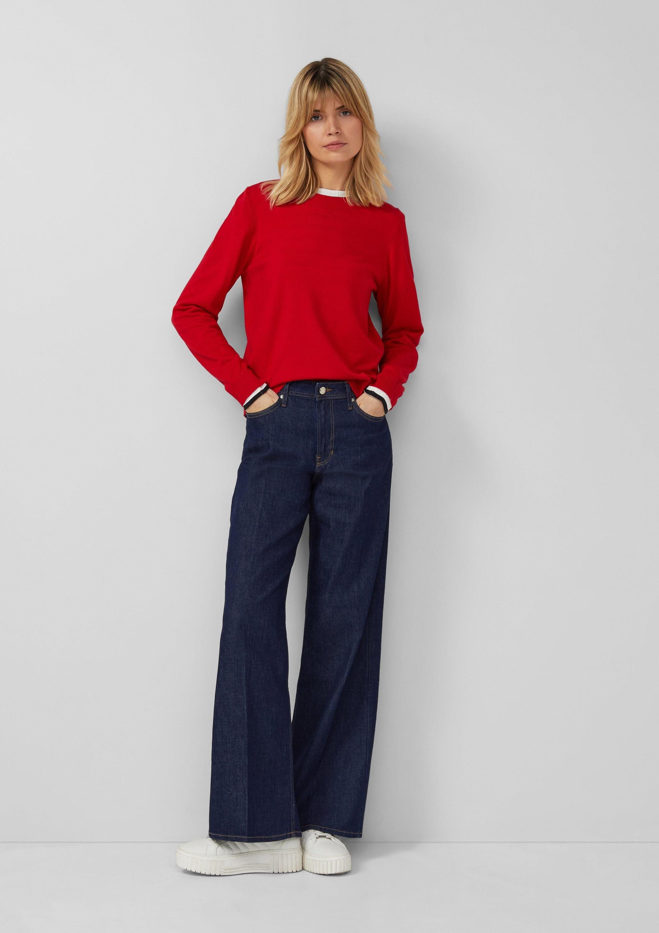 s.Oliver Weite Jeans Jeans-Hose SURI Jeans Suri / Regular Fit / High Rise / günstig online kaufen