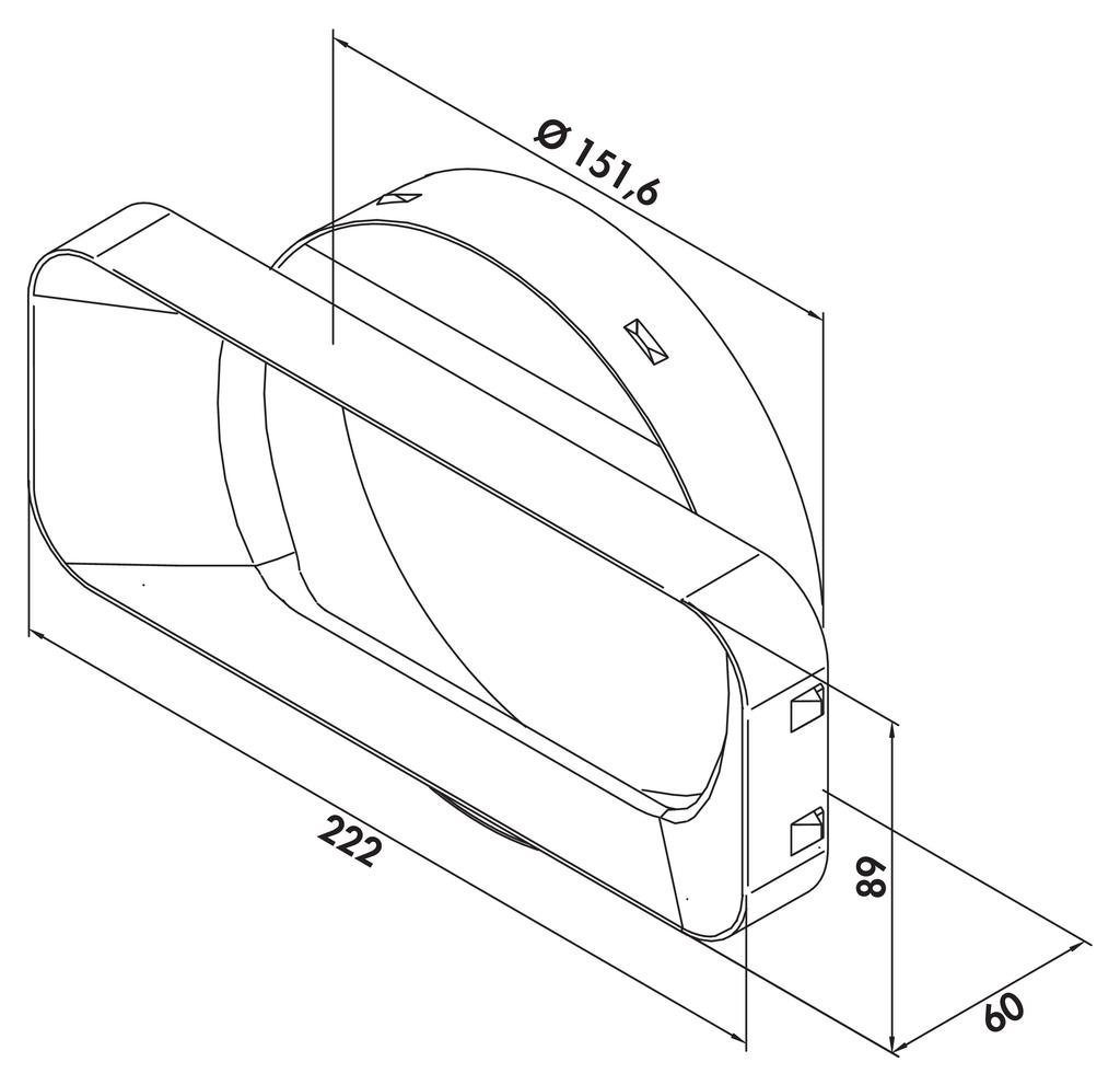 Thumbnail - Naber Montagezubehör Dunstabzugshaube COMPAIR PRIME flow® P-MAS 150 Maueranschlussstutzen 4051020