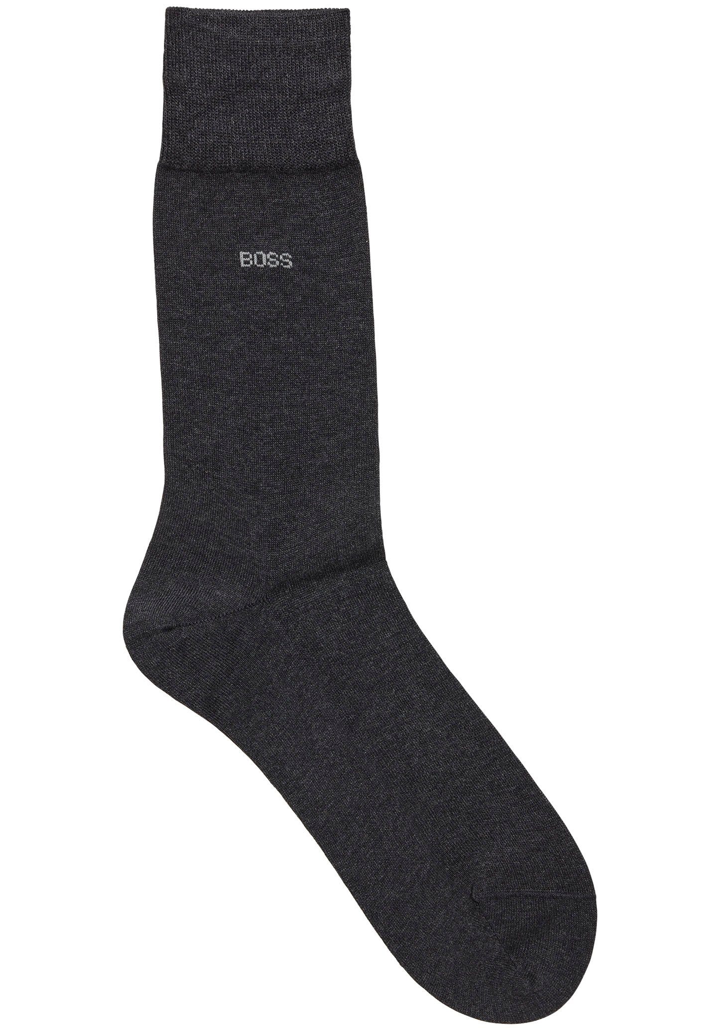 BOSS Businesssocken George RS Uni MC (Packung) mit dezentem, eingestricktem BOSS Logo-Schriftzug Black012