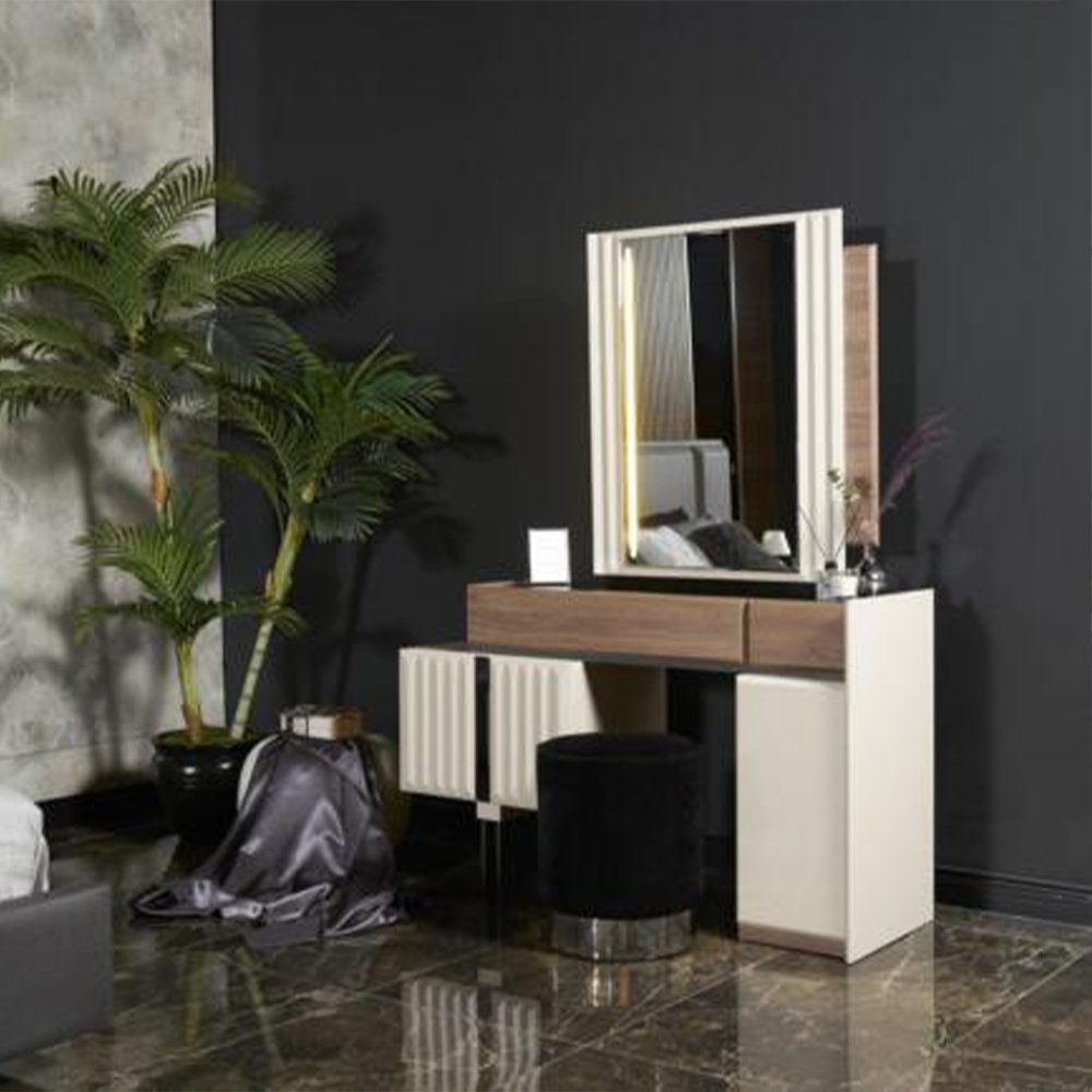 Made Weiß Design mit Europe / Modern Schminktisch JVmoebel Luxus Schlafzimmer Schminktisch Spiegel), Spiegel (Schminktisch In Möbel