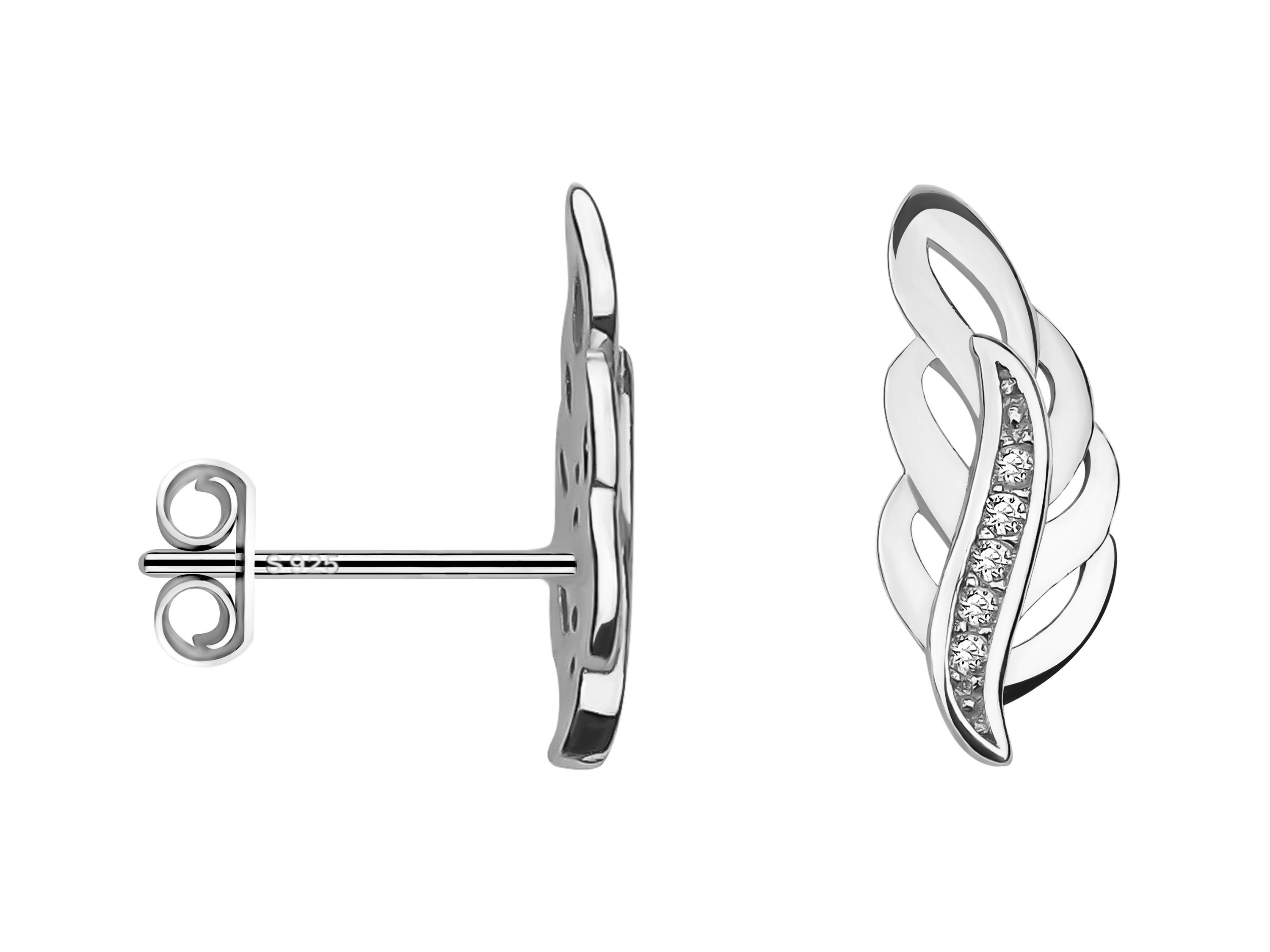 SOFIA MILANI Ohrringe Aus 925er Silber – Elegante Bogen-Ohrstecker