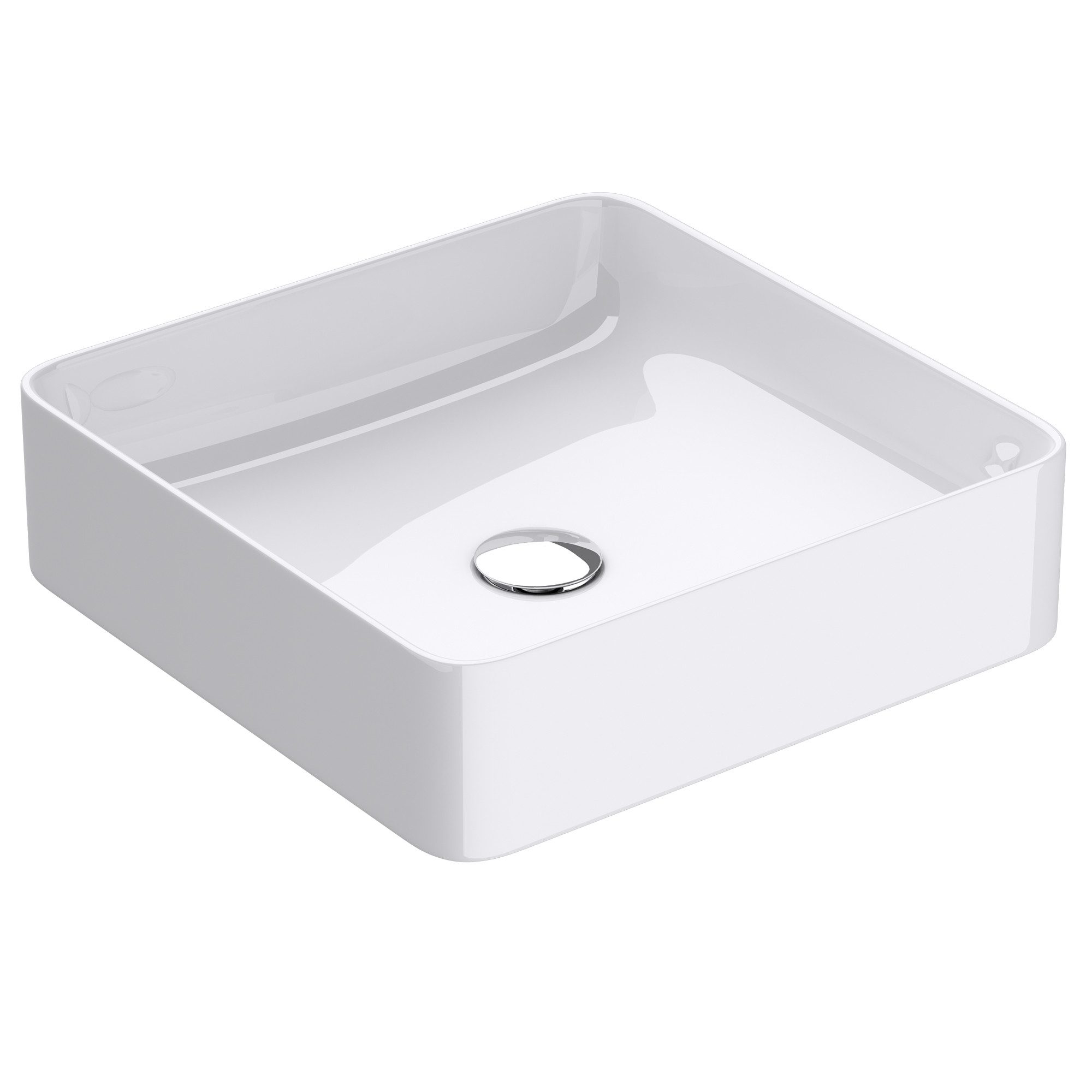 doporro Waschbecken keramik Aufsatzwaschbecken eckig Waschtisch mit Nano-Sc günstig online kaufen