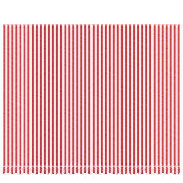 vidaXL Markise Markisenbespannung Rot und Weiß Gestreift 4,5x3,5 m (1-St)